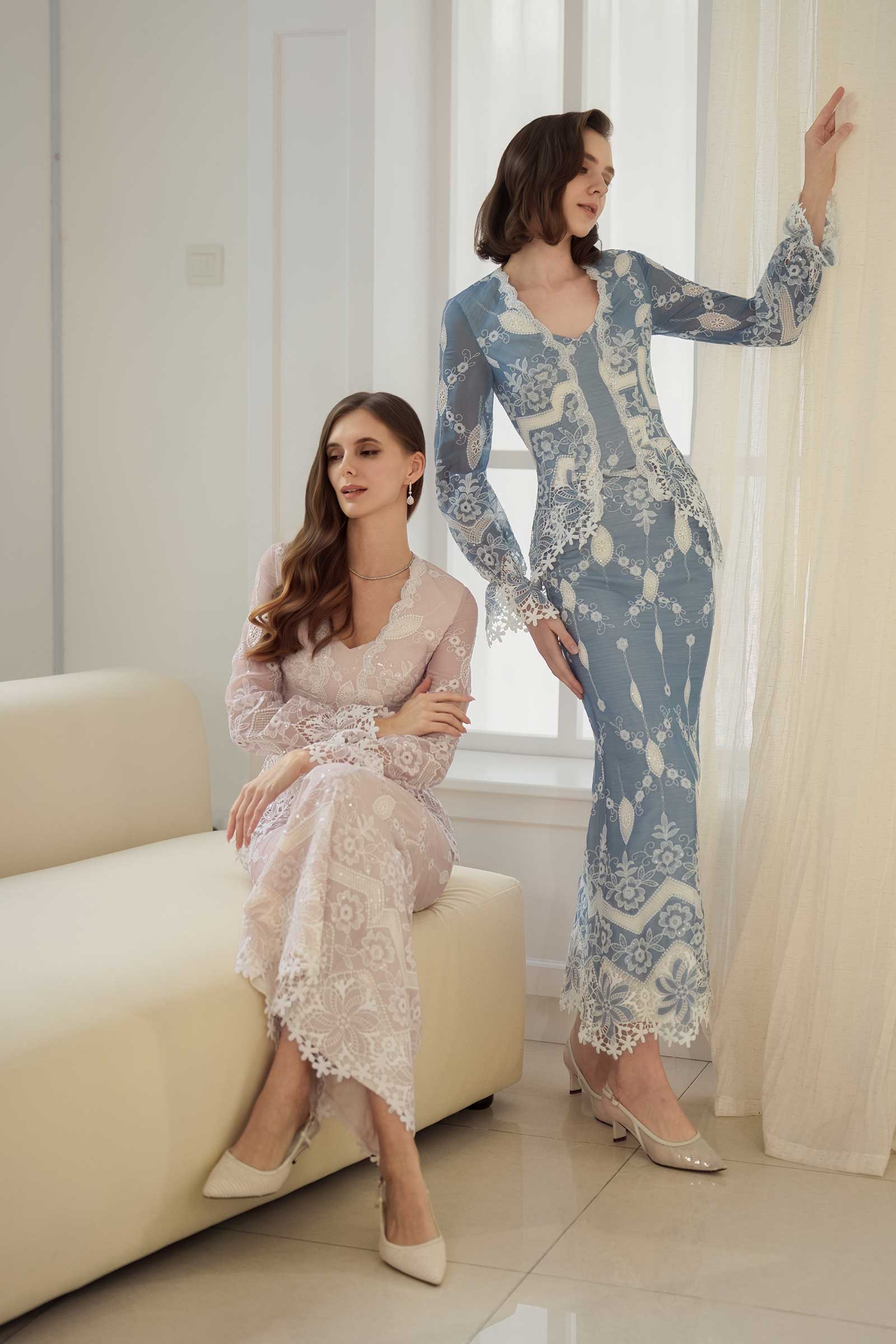 Rosalie Kebaya Top (Bluebell) - Image 14