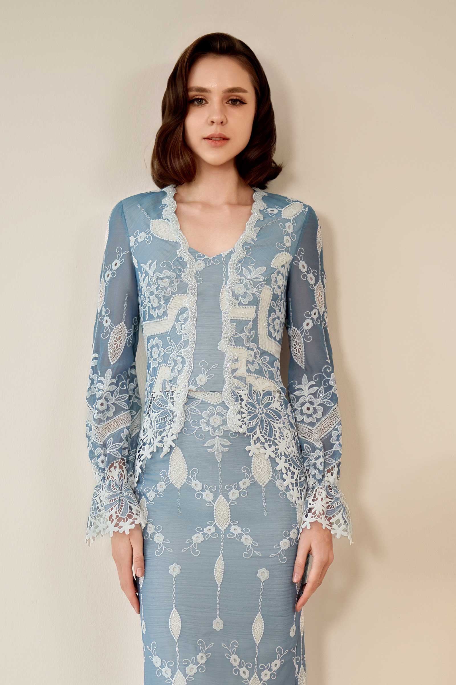 Rosalie Kebaya Top (Bluebell) - Image 16
