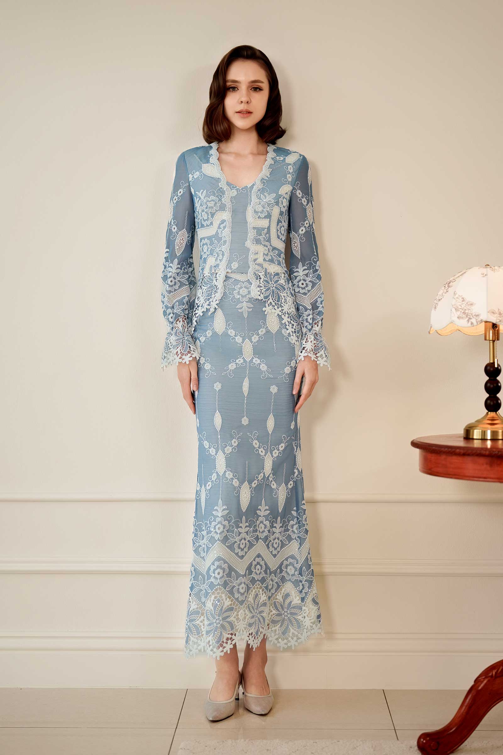 Rosalie Kebaya Top (Bluebell) - Image 18