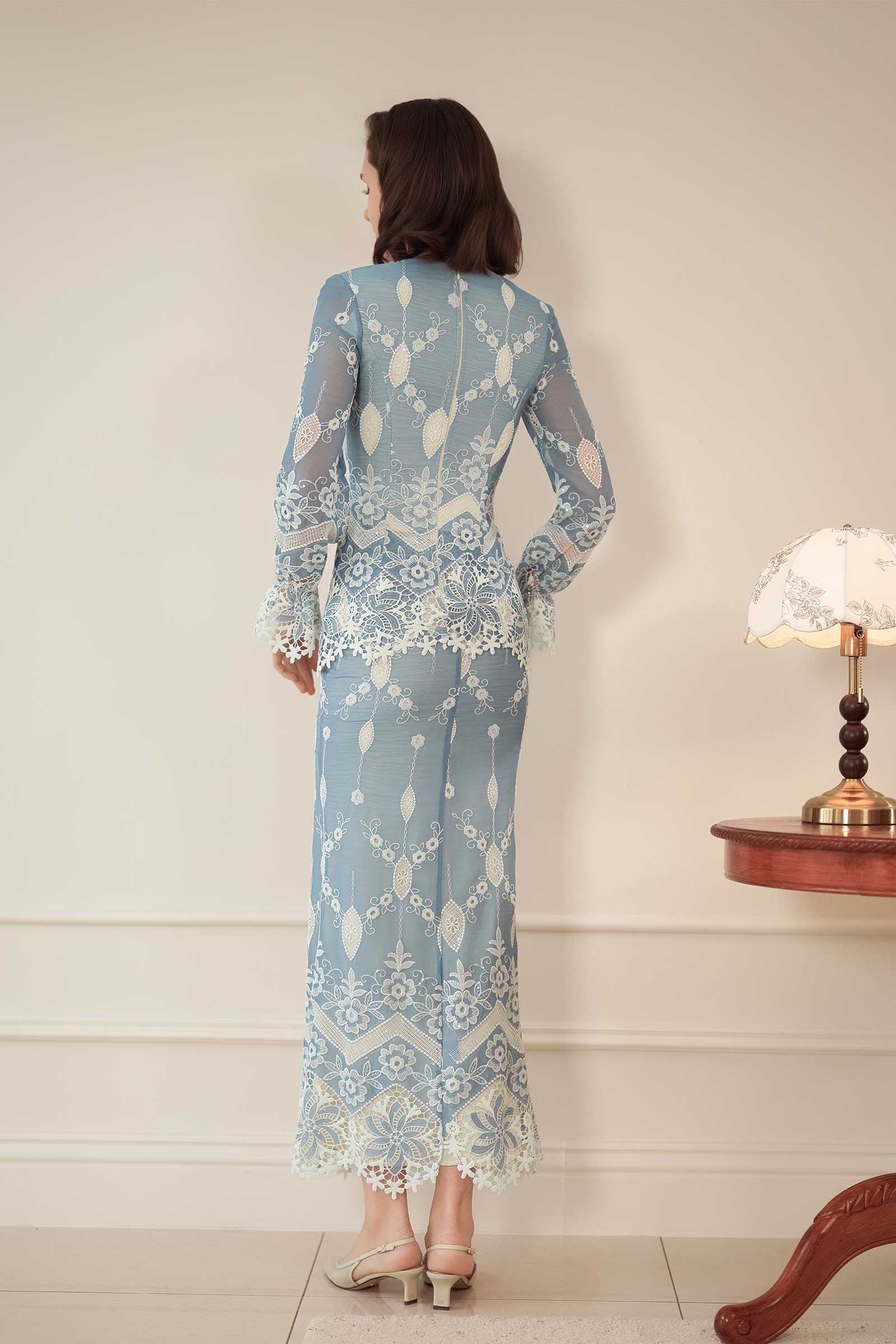Rosalie Kebaya Top (Bluebell) - Image 9
