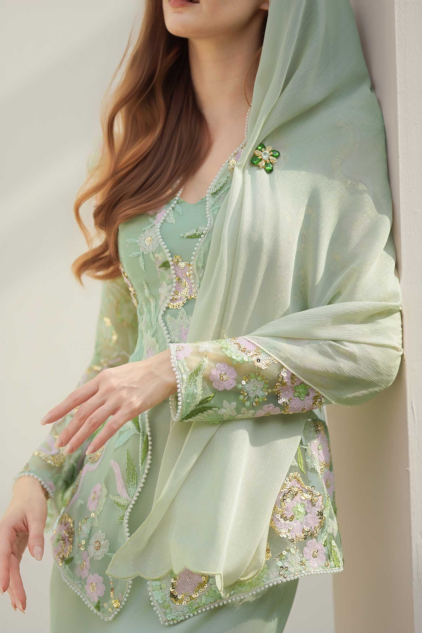 Emerelle Kebaya Set (Mint) - Image 18
