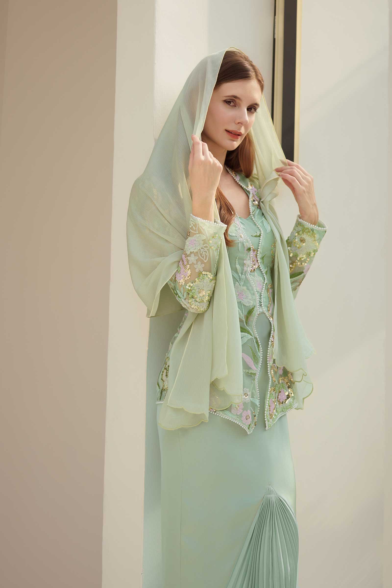 Emerelle Kebaya Set (Mint) - Image 5