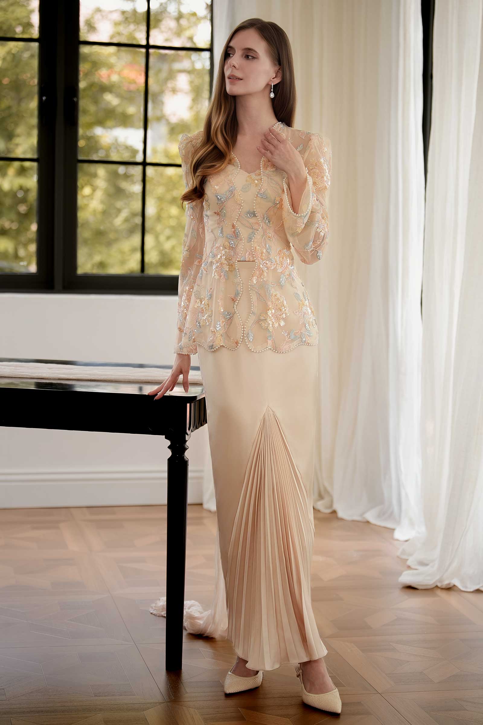 Thea Kebaya Top (Blush Petal) - Image 22