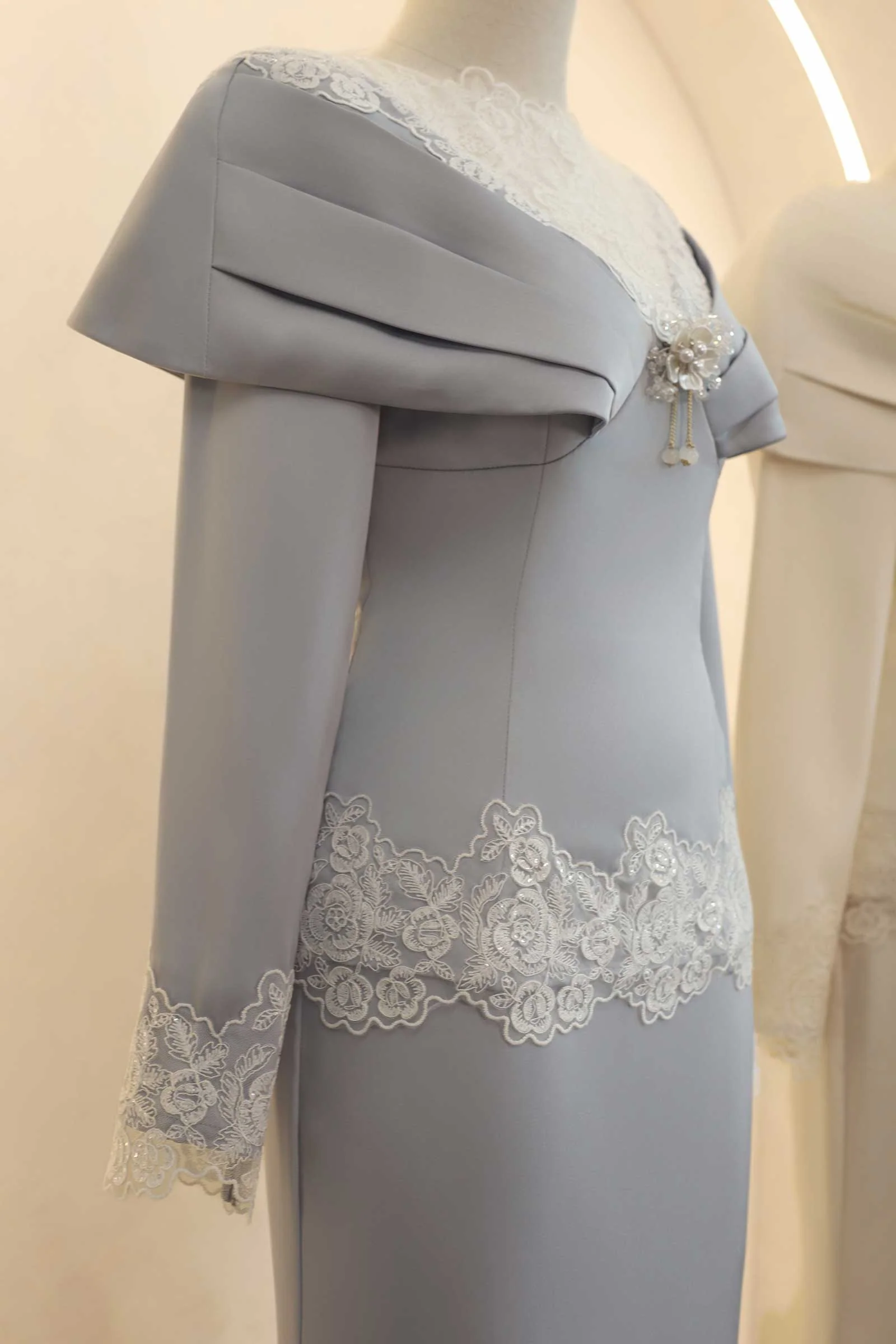 Rembulan Kebaya Set (Blue) - Image 16