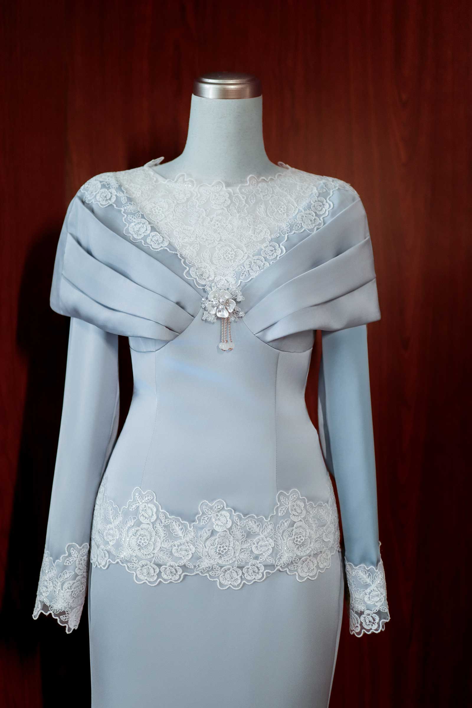 Rembulan Kebaya Set (Blue) - Image 19