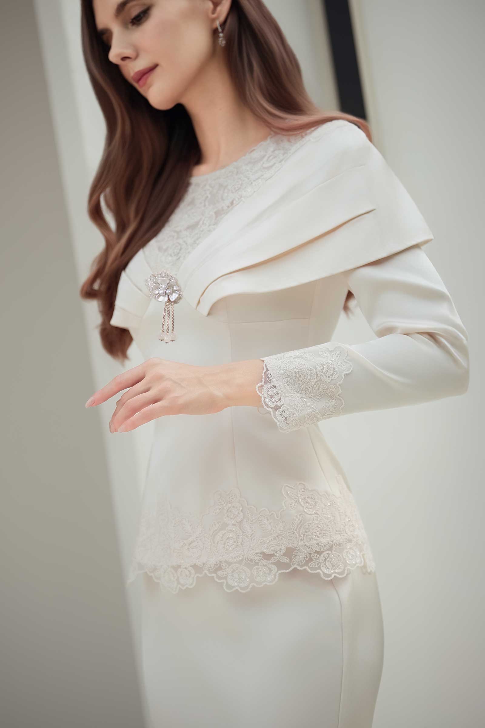 Rembulan Kebaya Top (Champagne) - Image 3