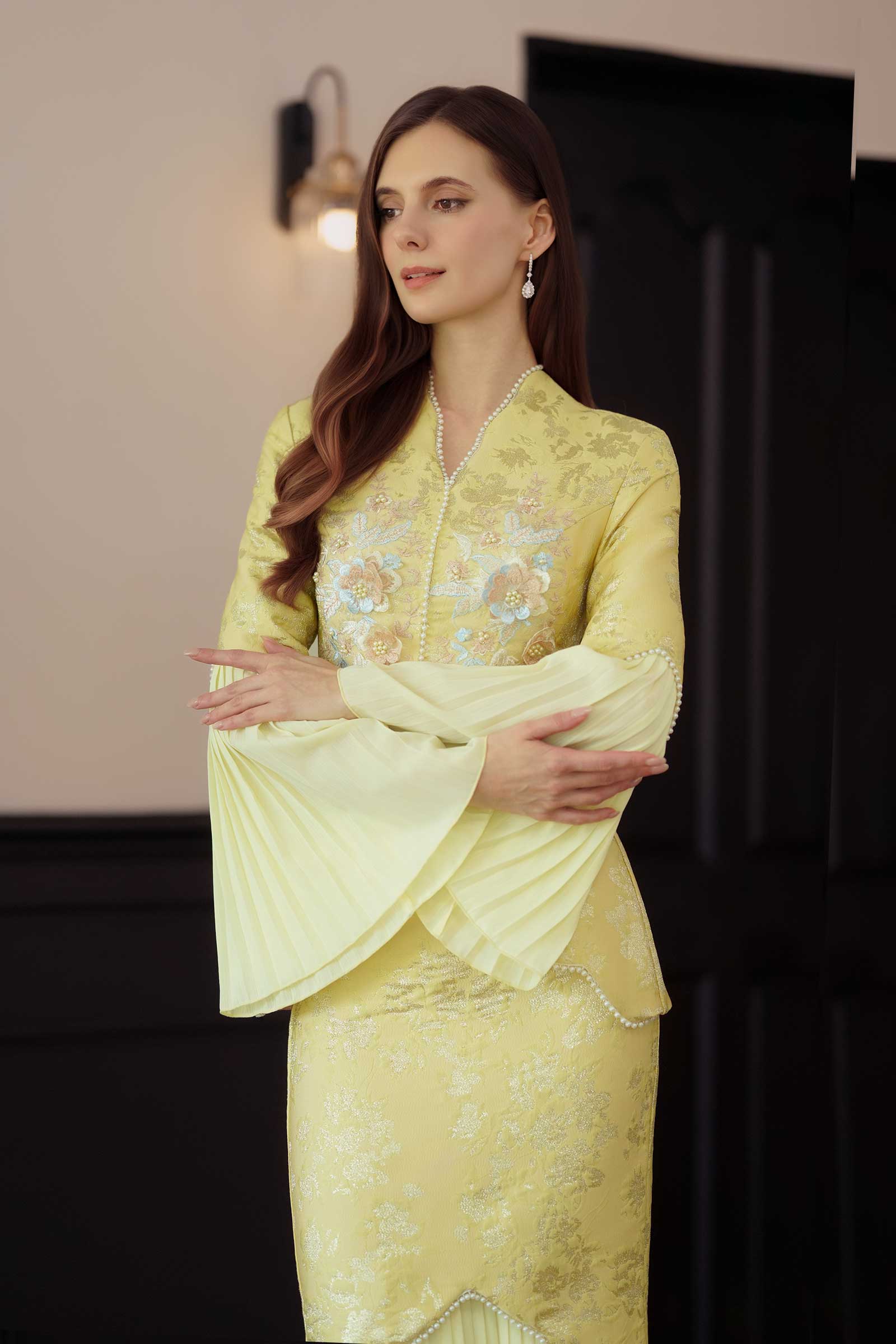 Rosabella Kebaya Set (Sunlit Butter) - Image 2