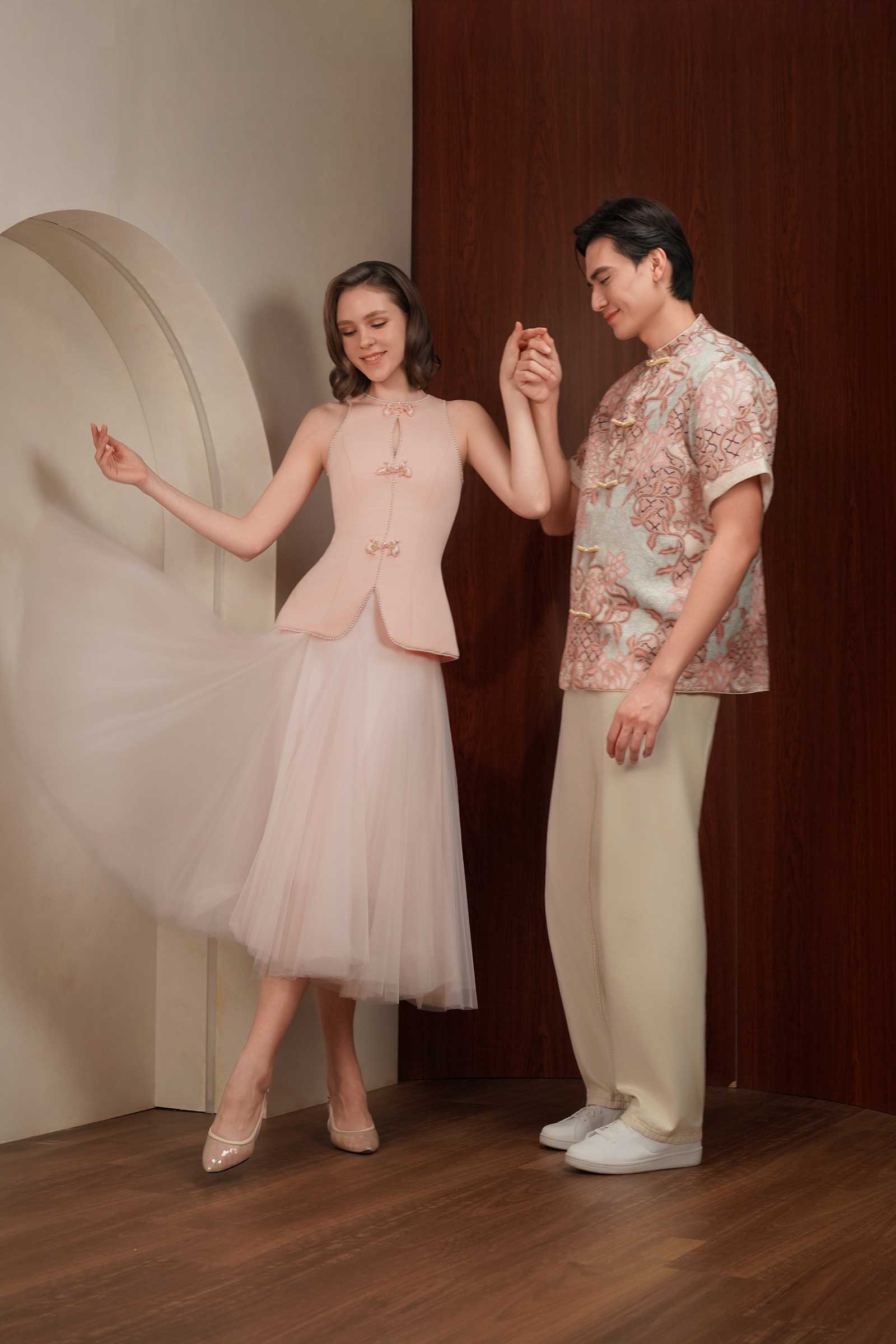 Lotus Men Samfu (Pink) - Image 11