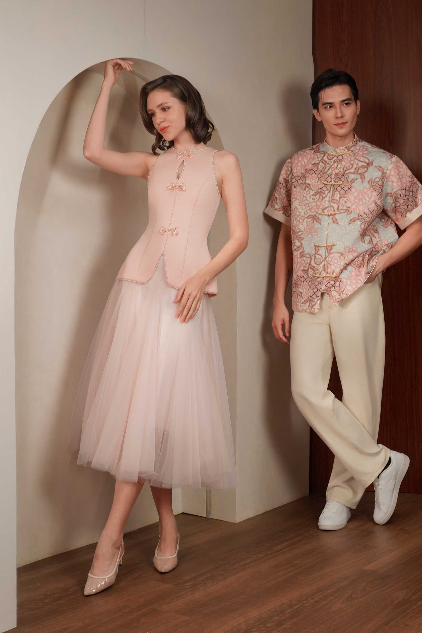 Lotus Men Samfu (Pink) - Image 15