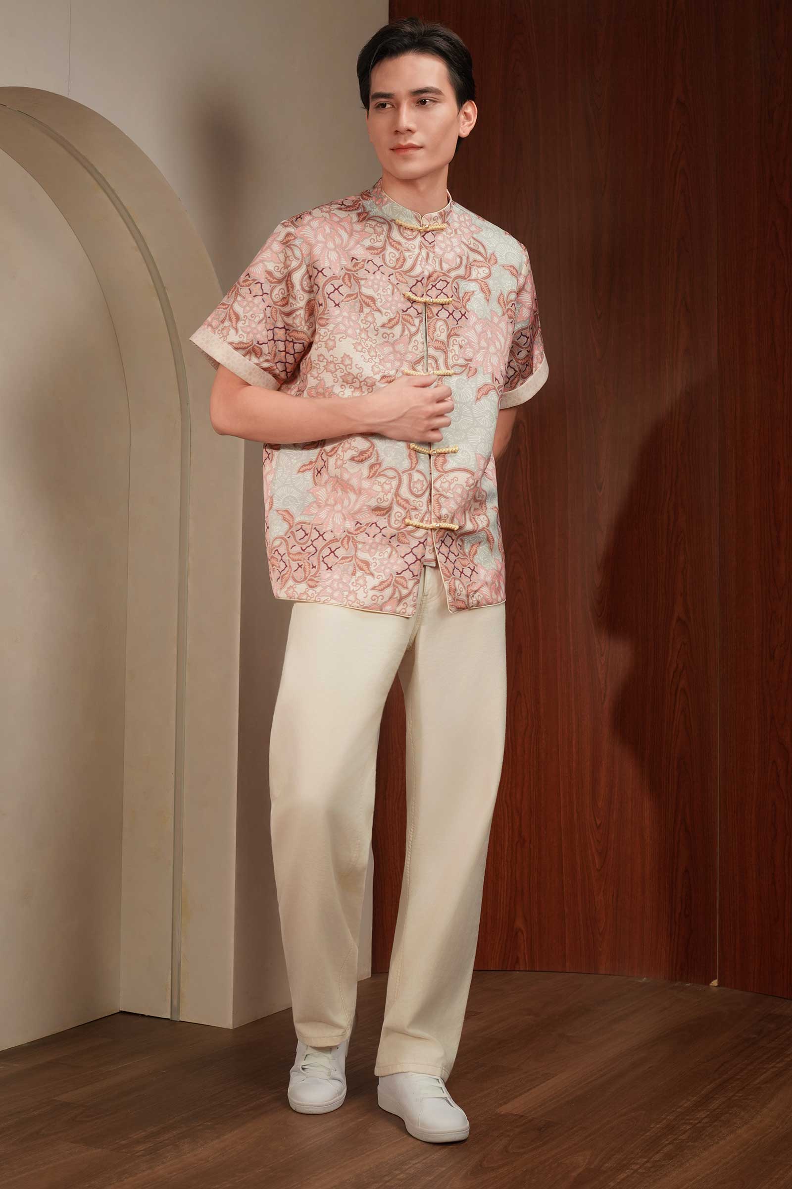 Lotus Men Samfu (Pink) - Image 27
