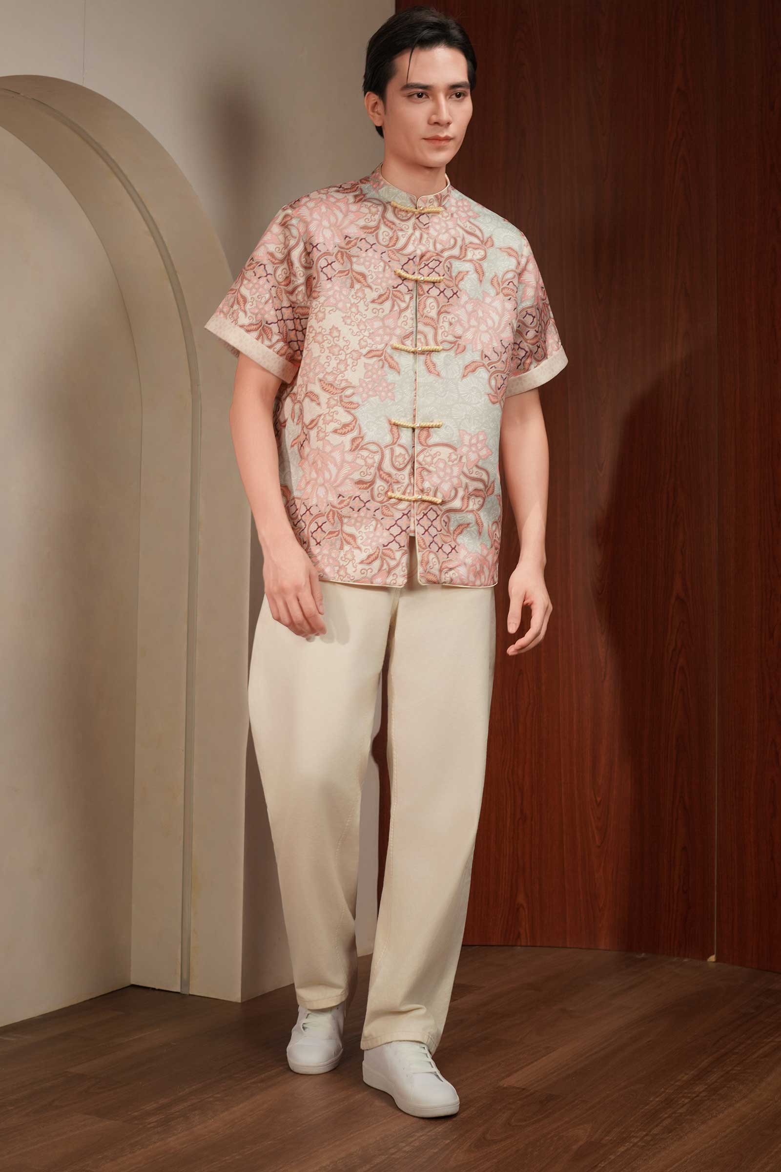Lotus Men Samfu (Pink) - Image 3