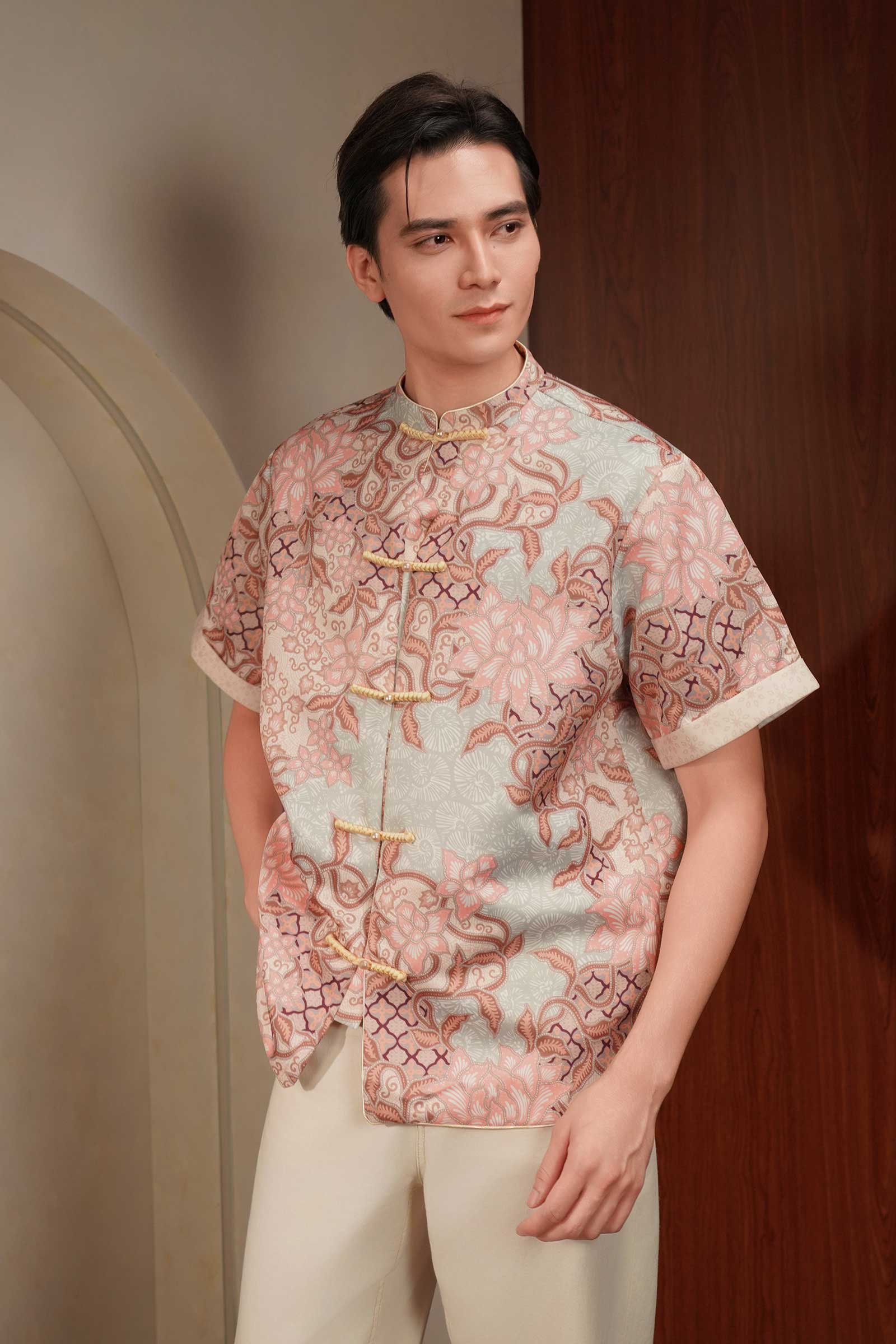 Lotus Men Samfu (Pink) - Image 8
