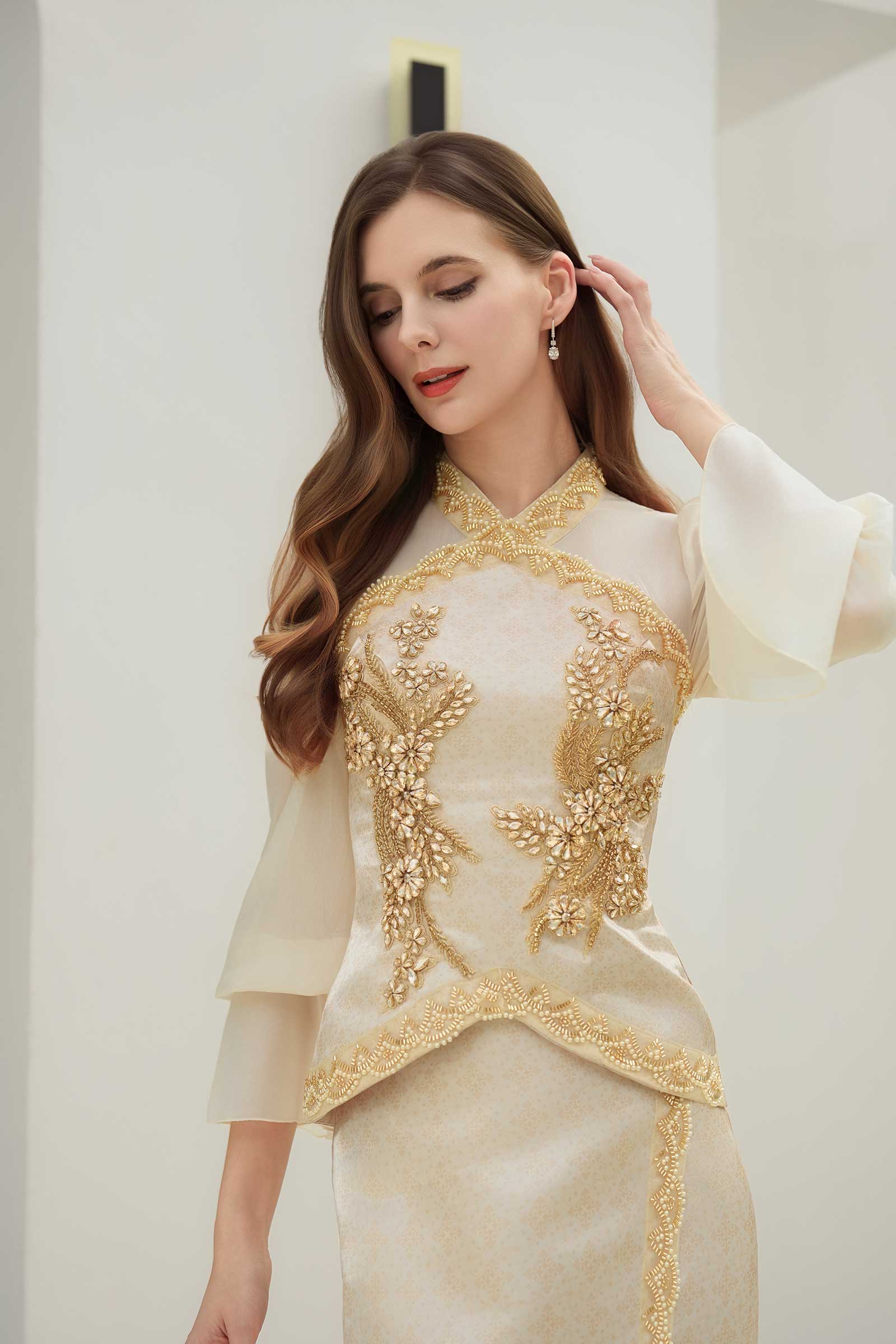Puteri Kebaya Set (Gold) - Image 11