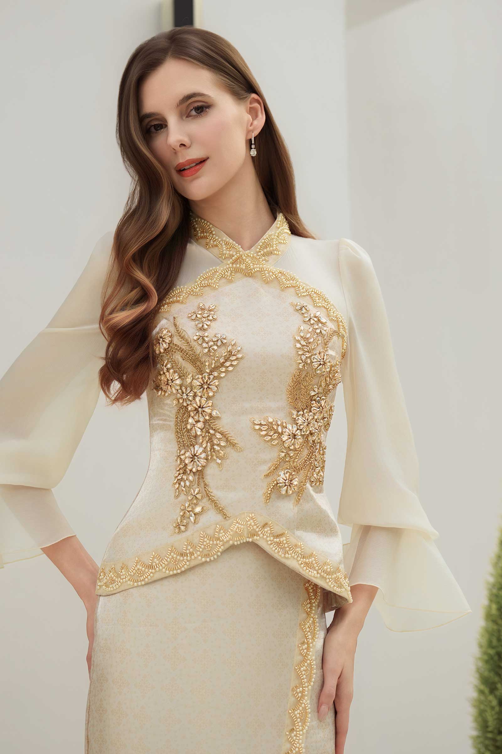 Puteri Kebaya Set (Gold) - Image 12