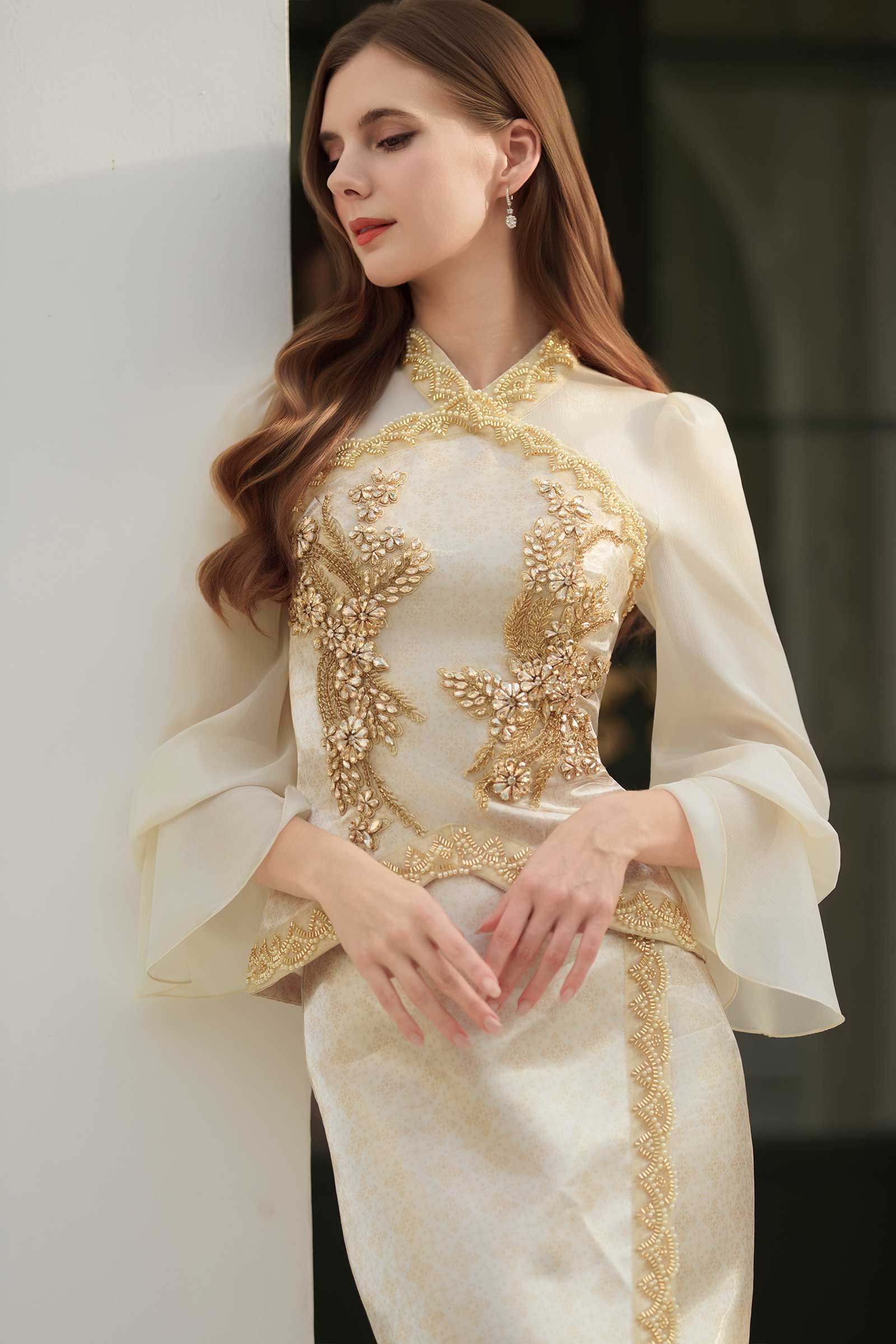 Puteri Kebaya Set (Gold) - Image 17