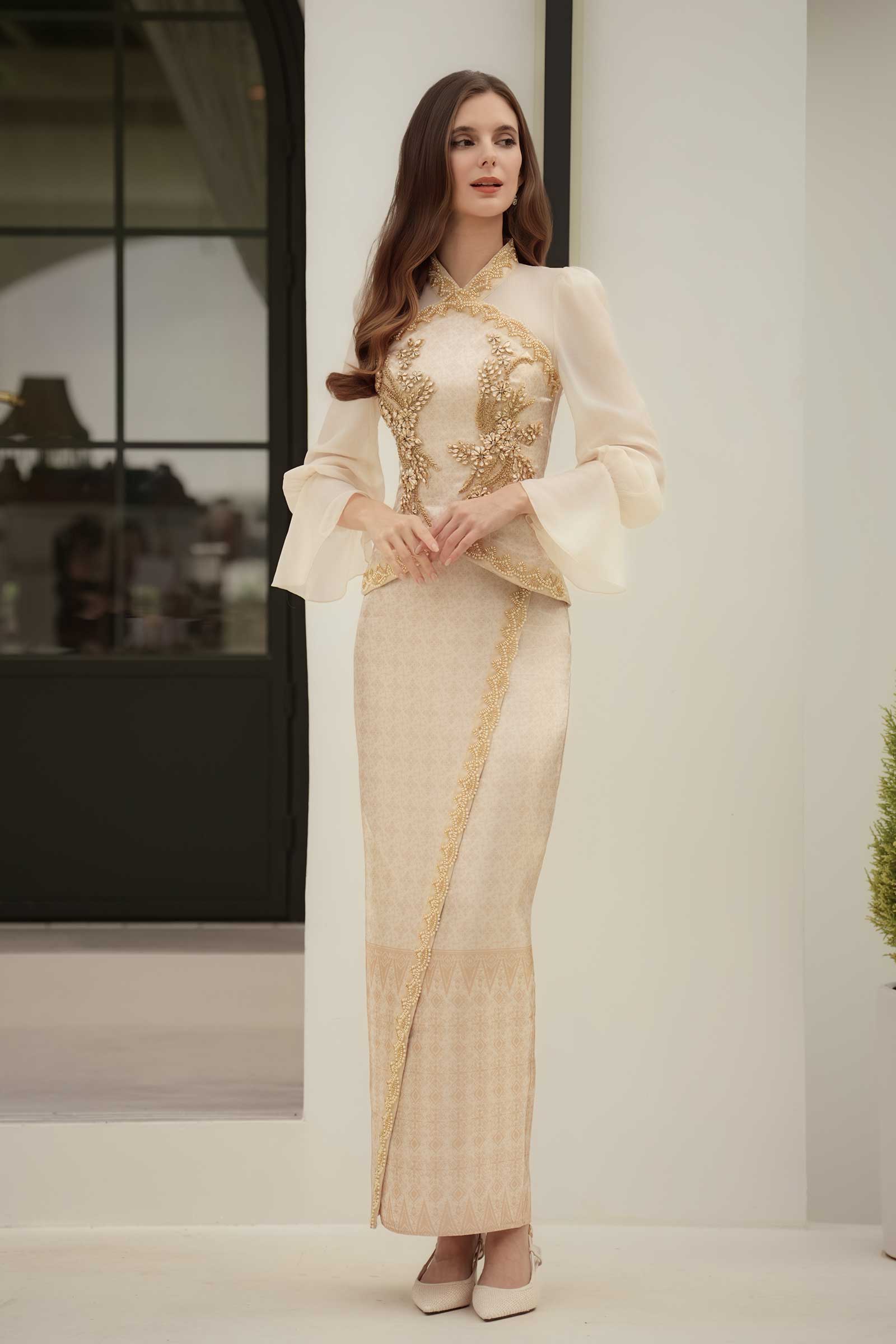 Puteri Kebaya Set (Gold) - Image 18