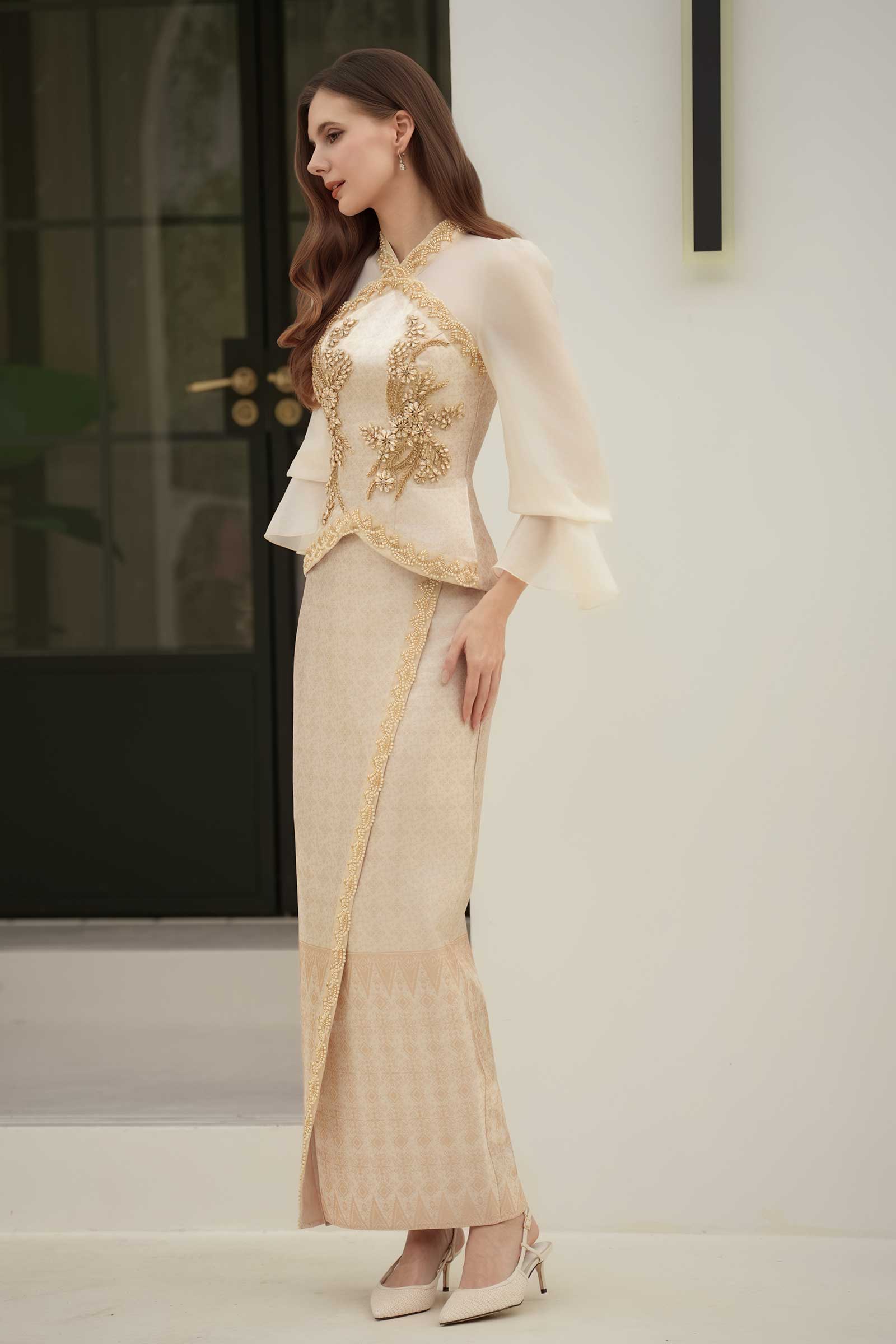 Puteri Kebaya Set (Gold) - Image 19