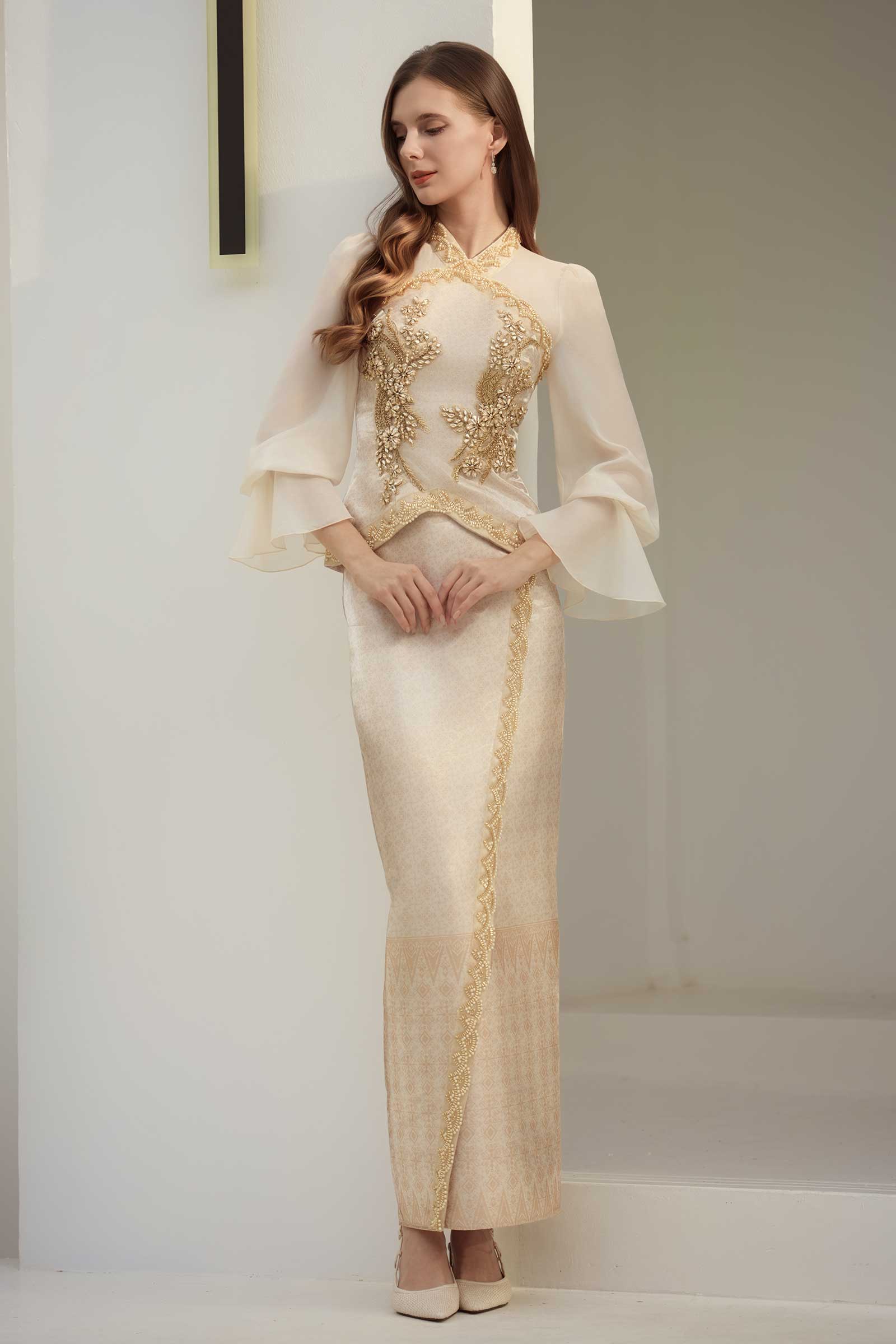 Puteri Kebaya Set (Gold) - Image 23