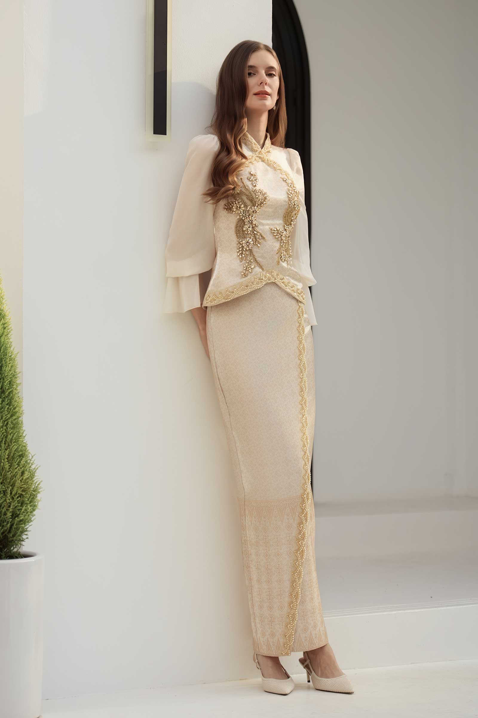 Puteri Kebaya Set (Gold) - Image 26