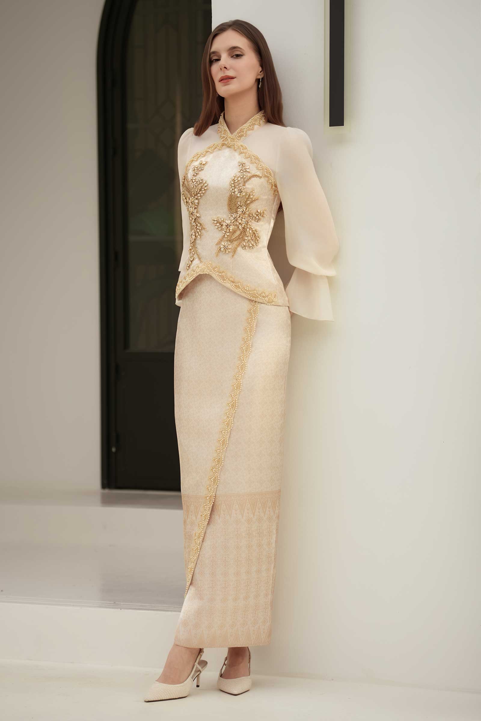 Puteri Kebaya Set (Gold) - Image 3
