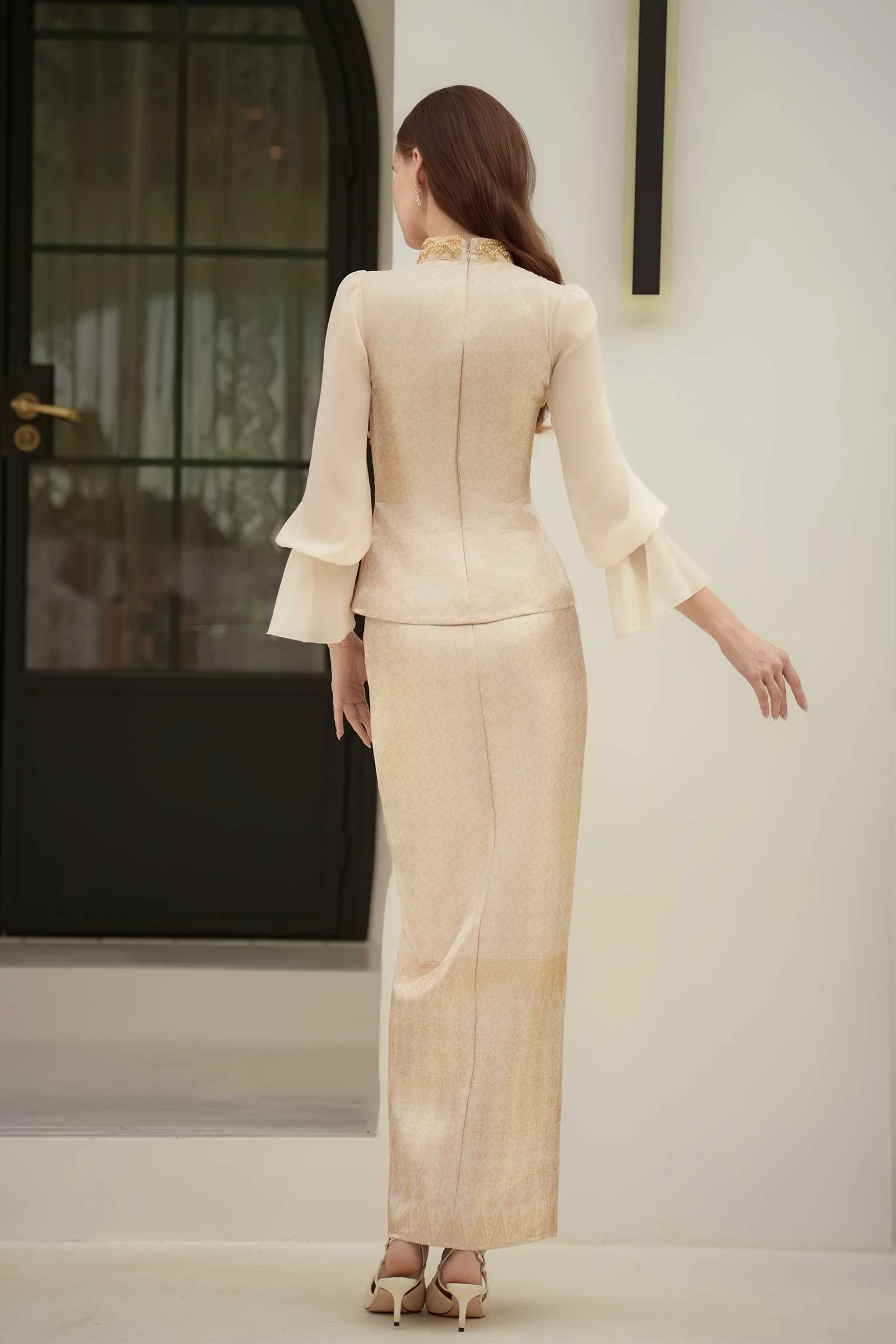 Puteri Kebaya Set (Gold) - Image 4