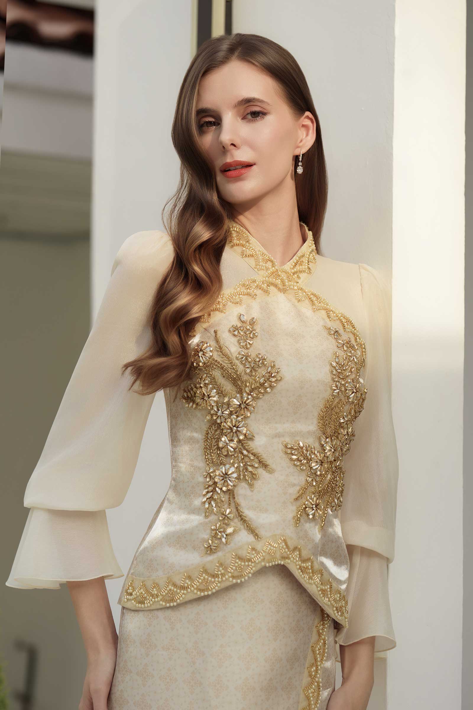 Puteri Kebaya Set (Gold) - Image 8