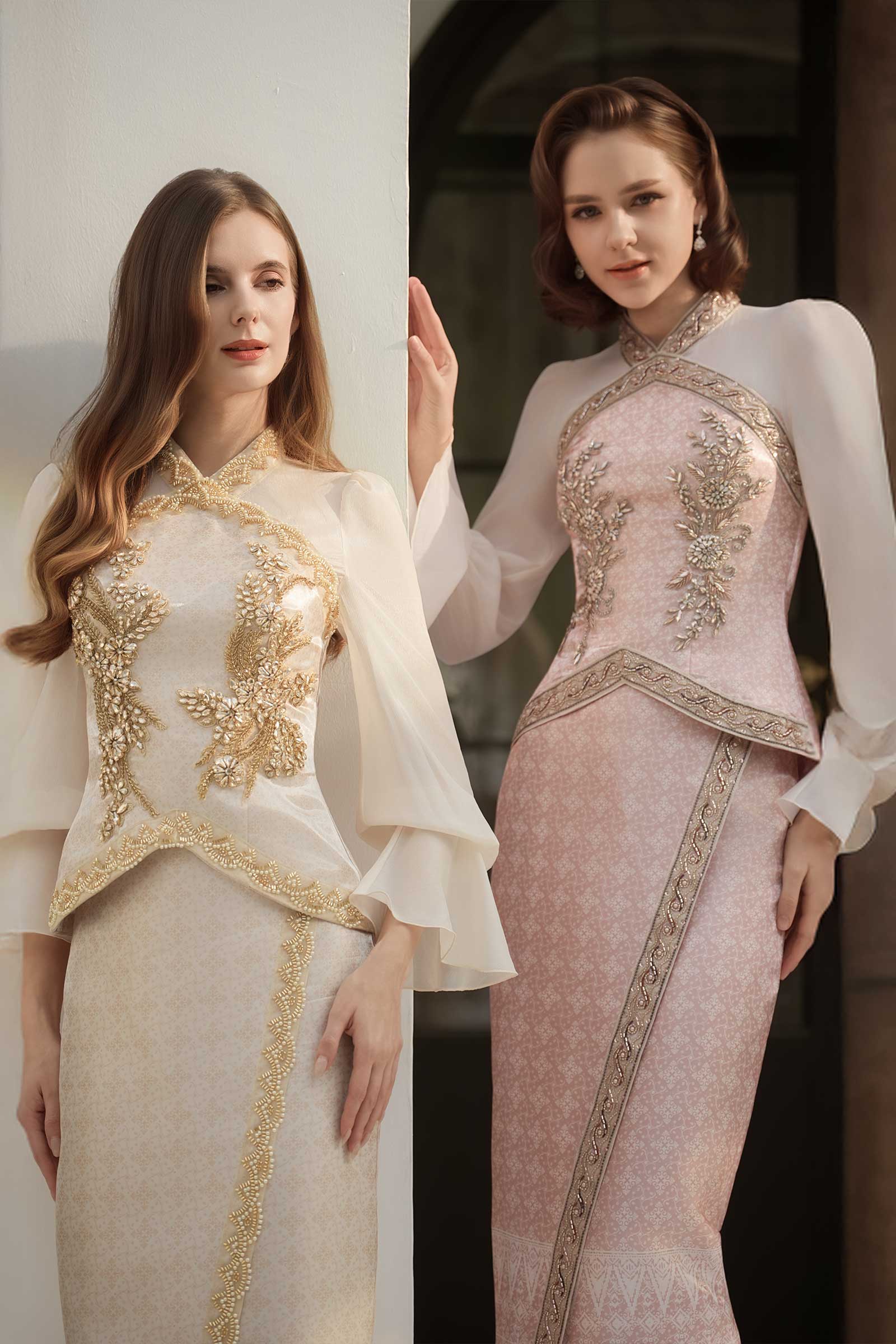 Puteri Kebaya Set (Gold) - Image 9