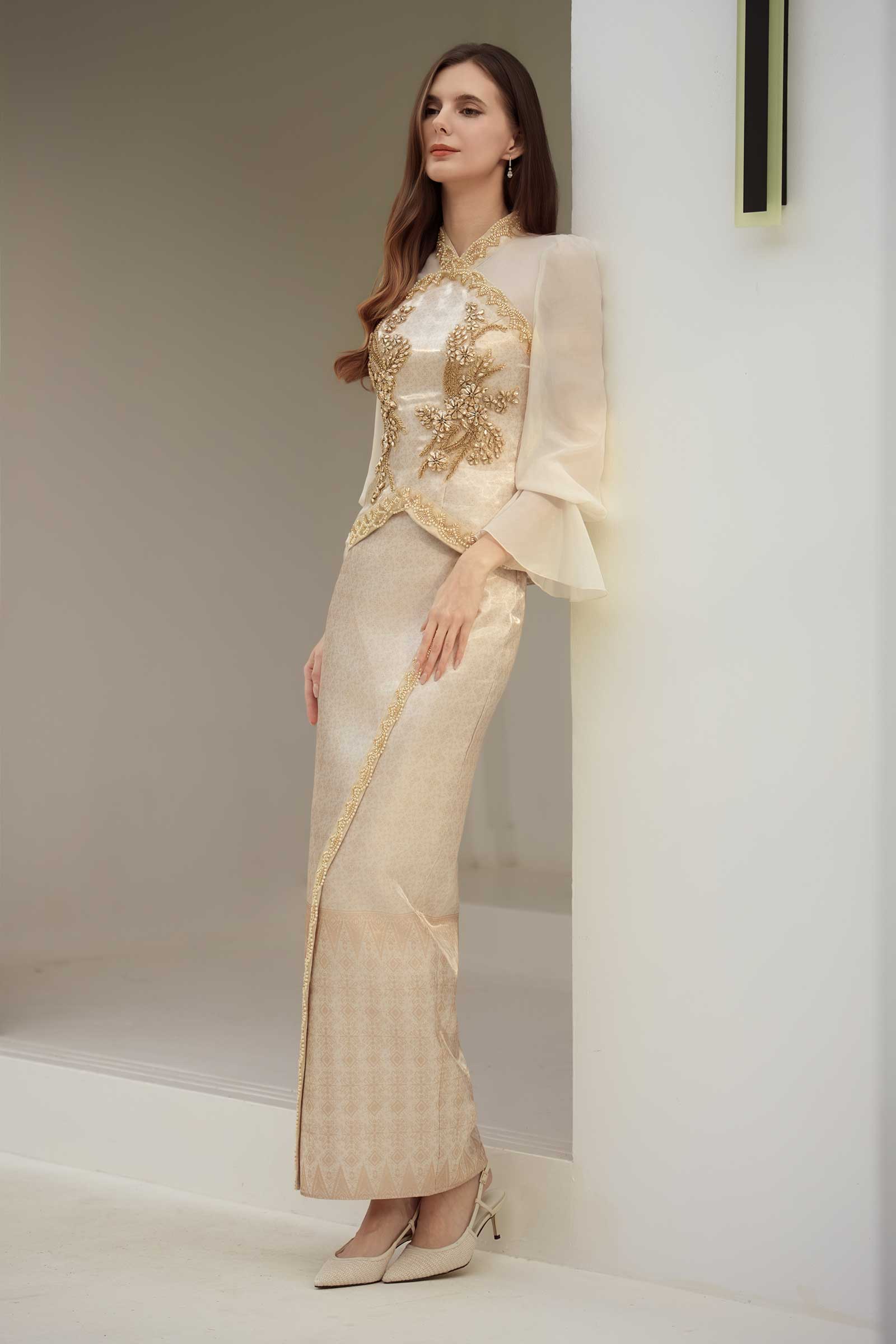 Puteri Kebaya Top (Gold) - Image 22