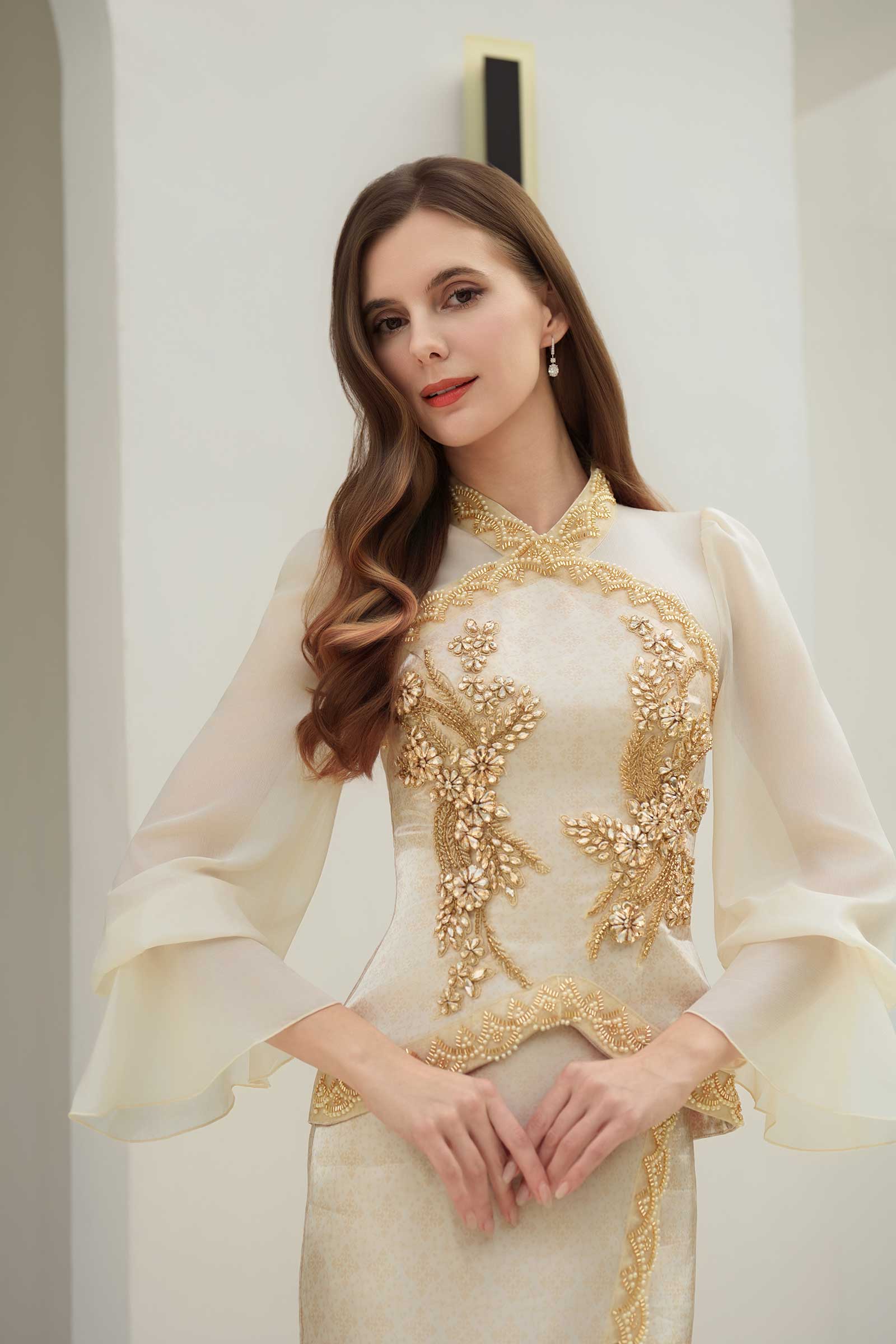 Puteri Kebaya Top (Gold) - Image 7