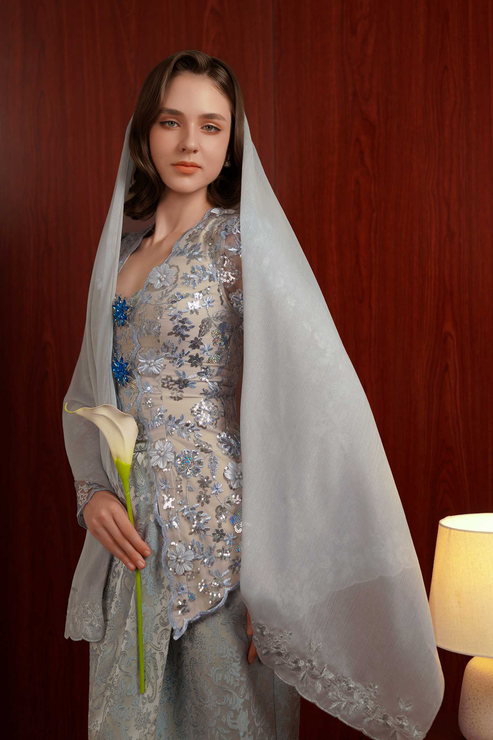 Sapphire Kebaya Top (Blue) - Image 5