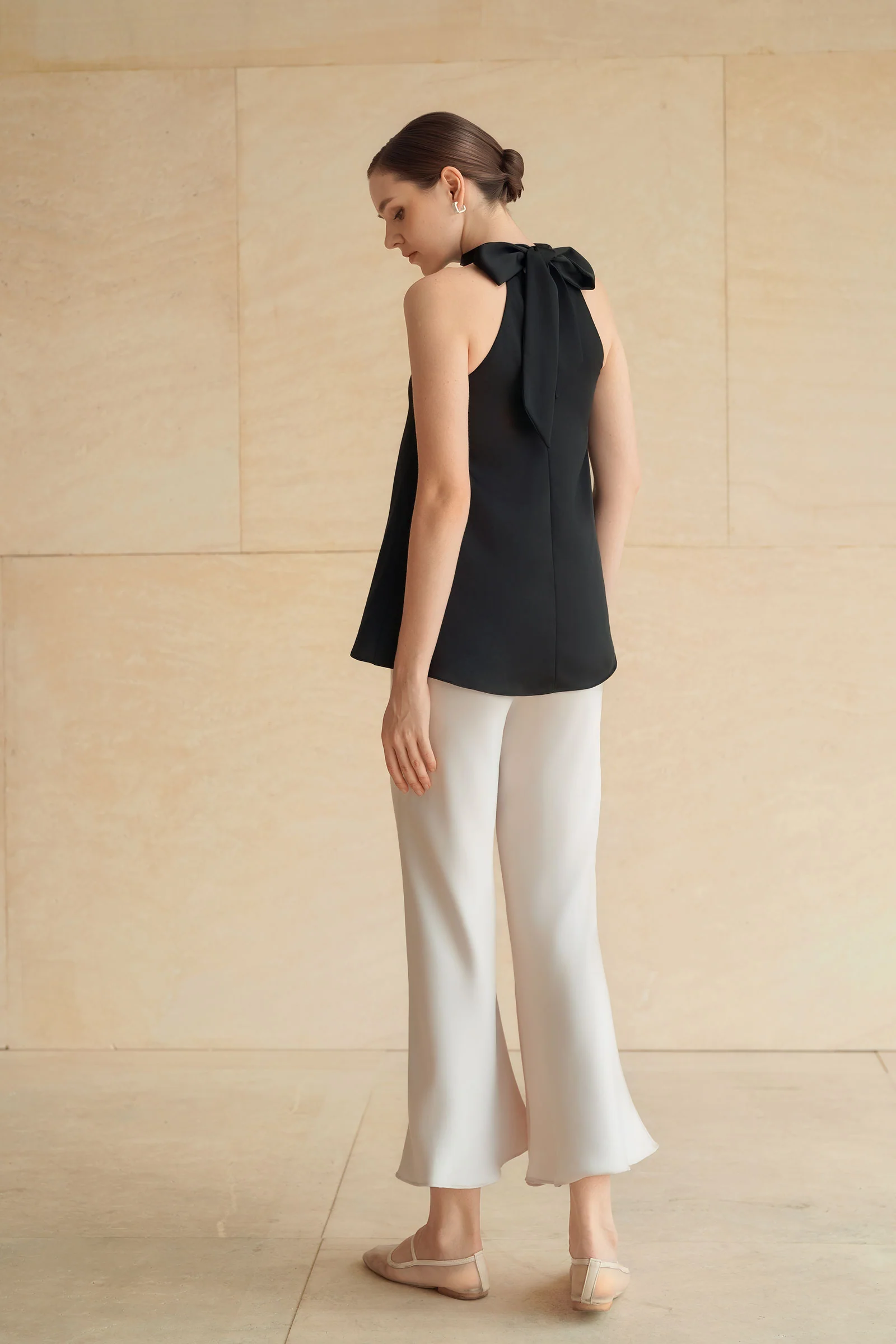 Evean Silk Satin Top (Black) - Image 10