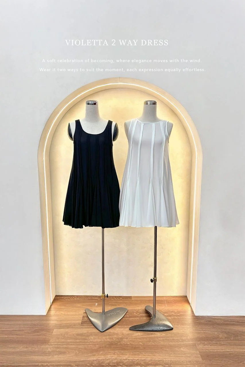 Violetta 2 Way Dress (White) - Image 20