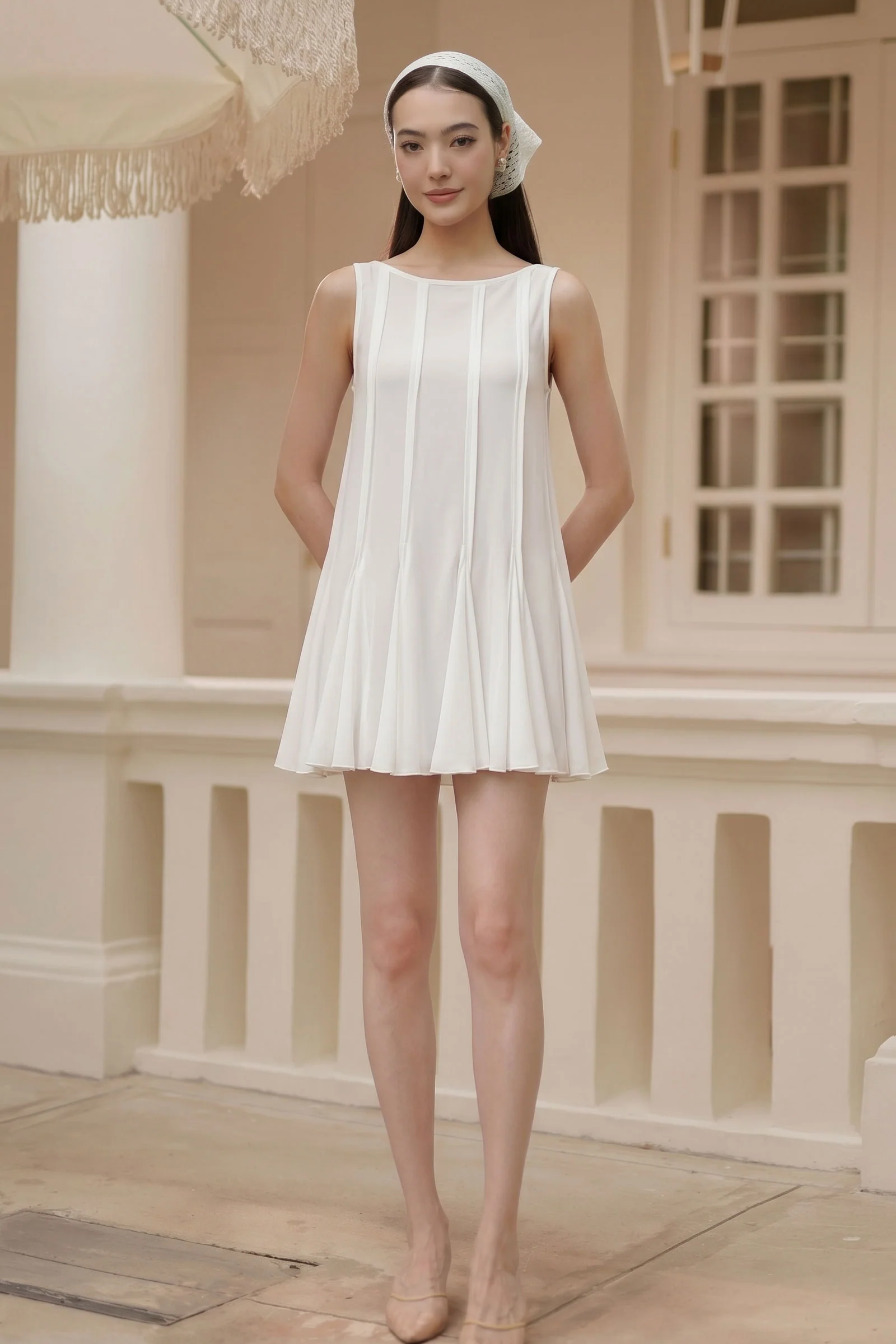 Violetta 2 Way Dress (White) - Image 2