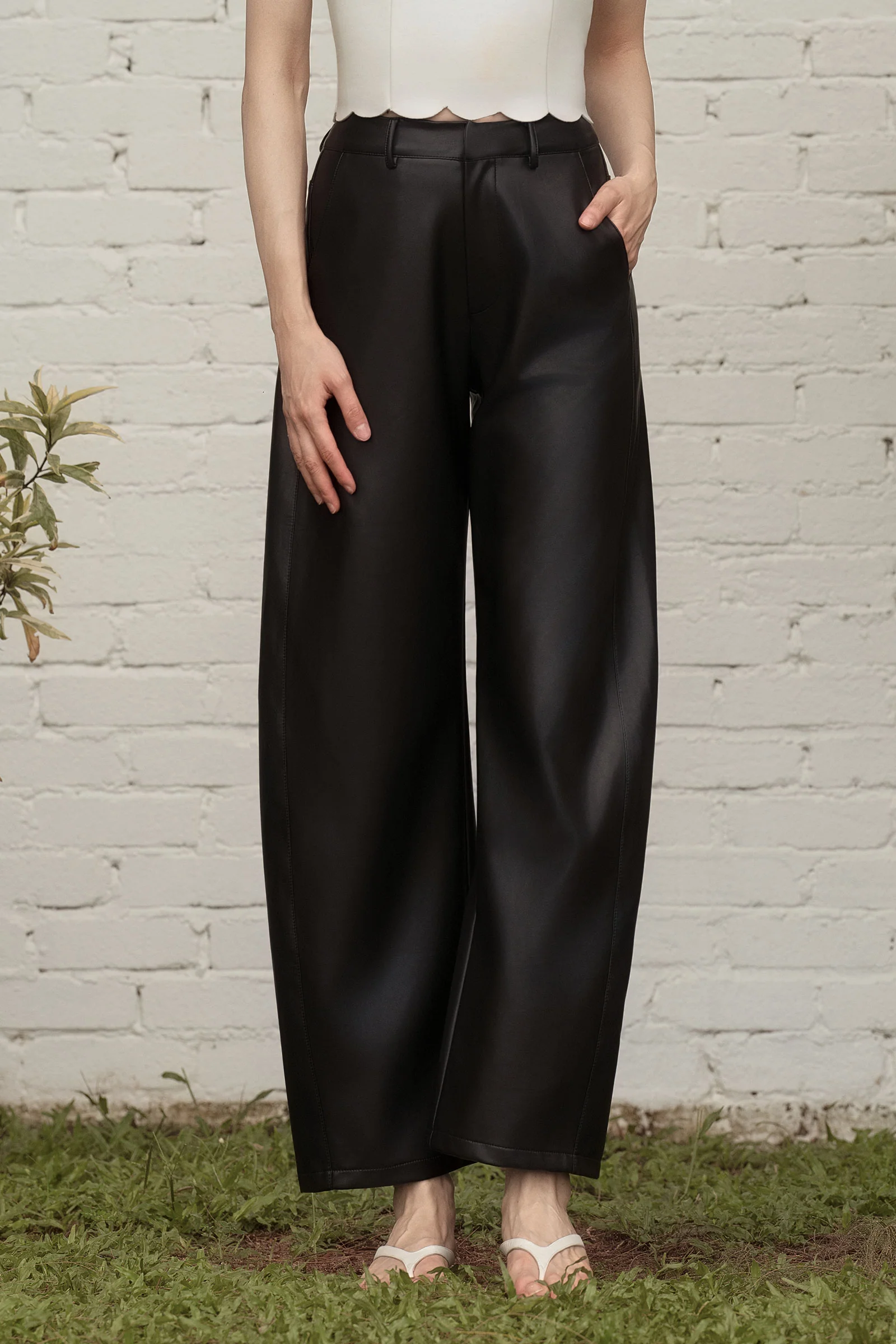 Aria Barrel Pants (Black) - Image 11