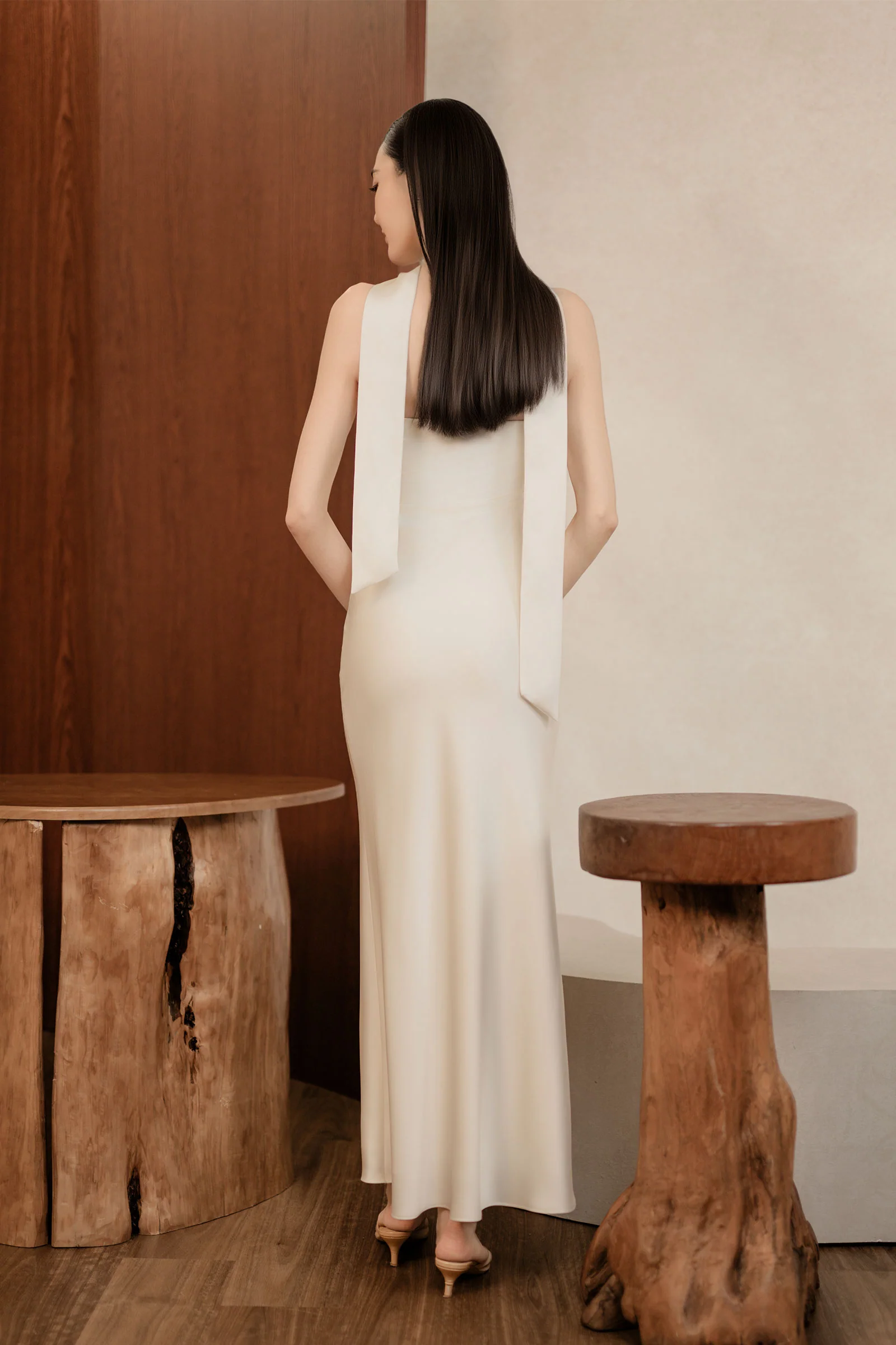 Etoile Scarf Dress (Pearl) - Image 10