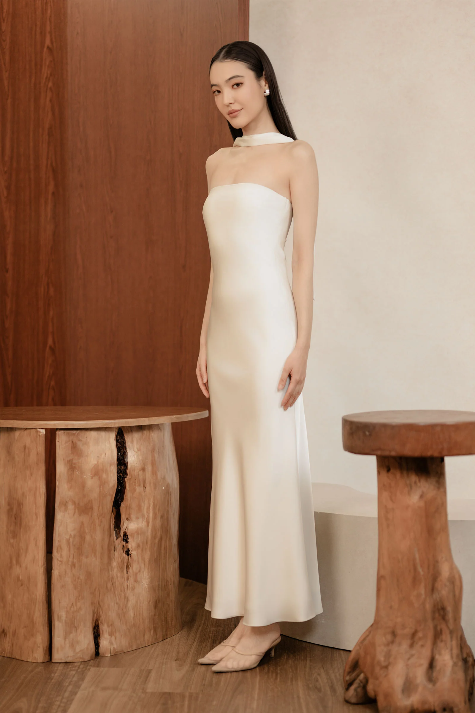 Etoile Scarf Dress (Pearl) - Image 11