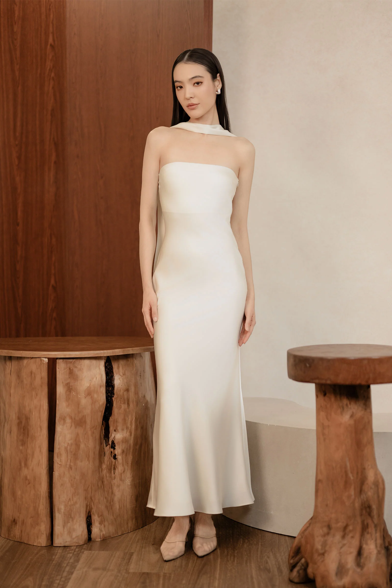 Etoile Scarf Dress (Pearl) - Image 4