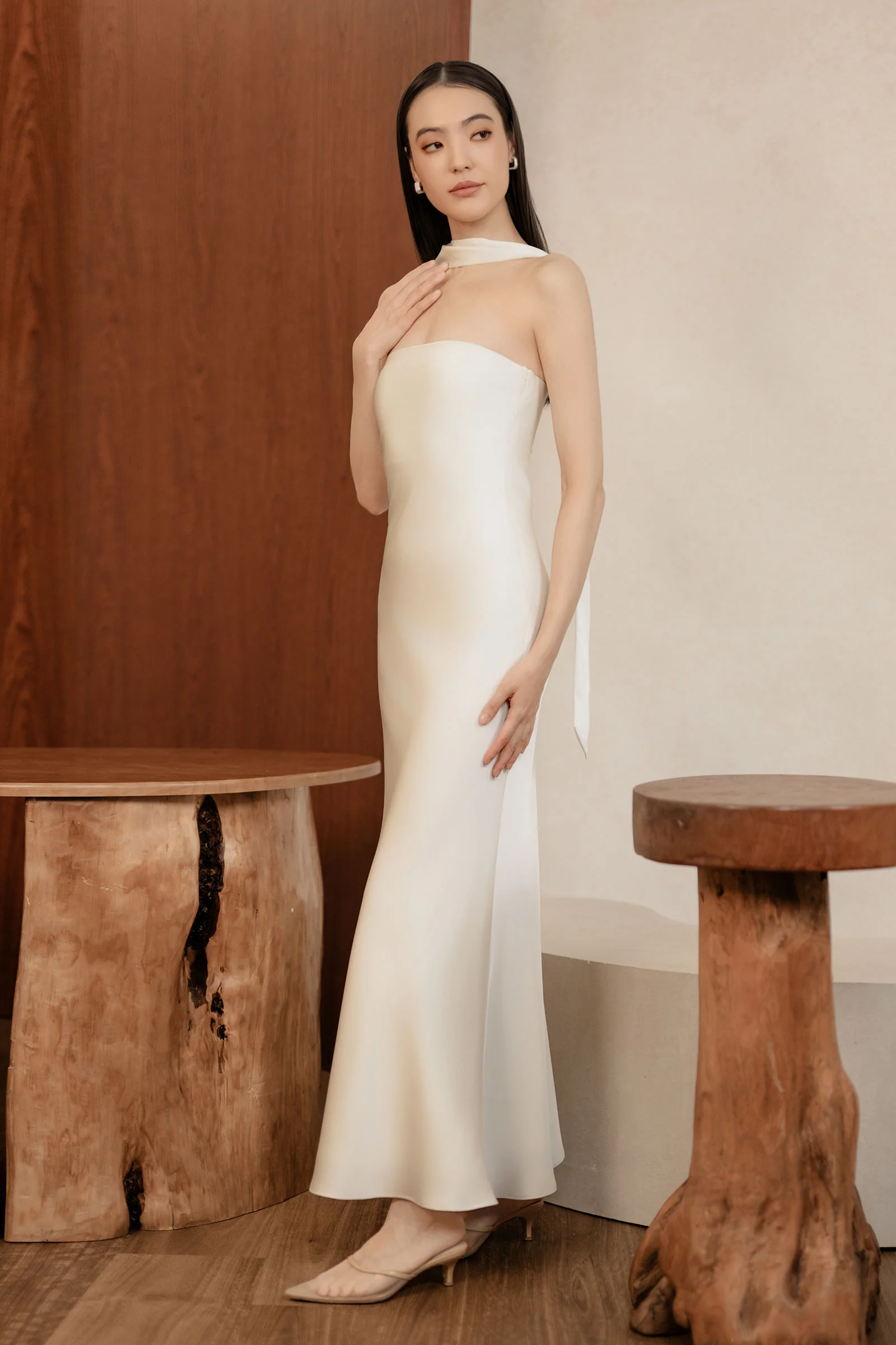 Etoile Scarf Dress (Pearl) - Image 5