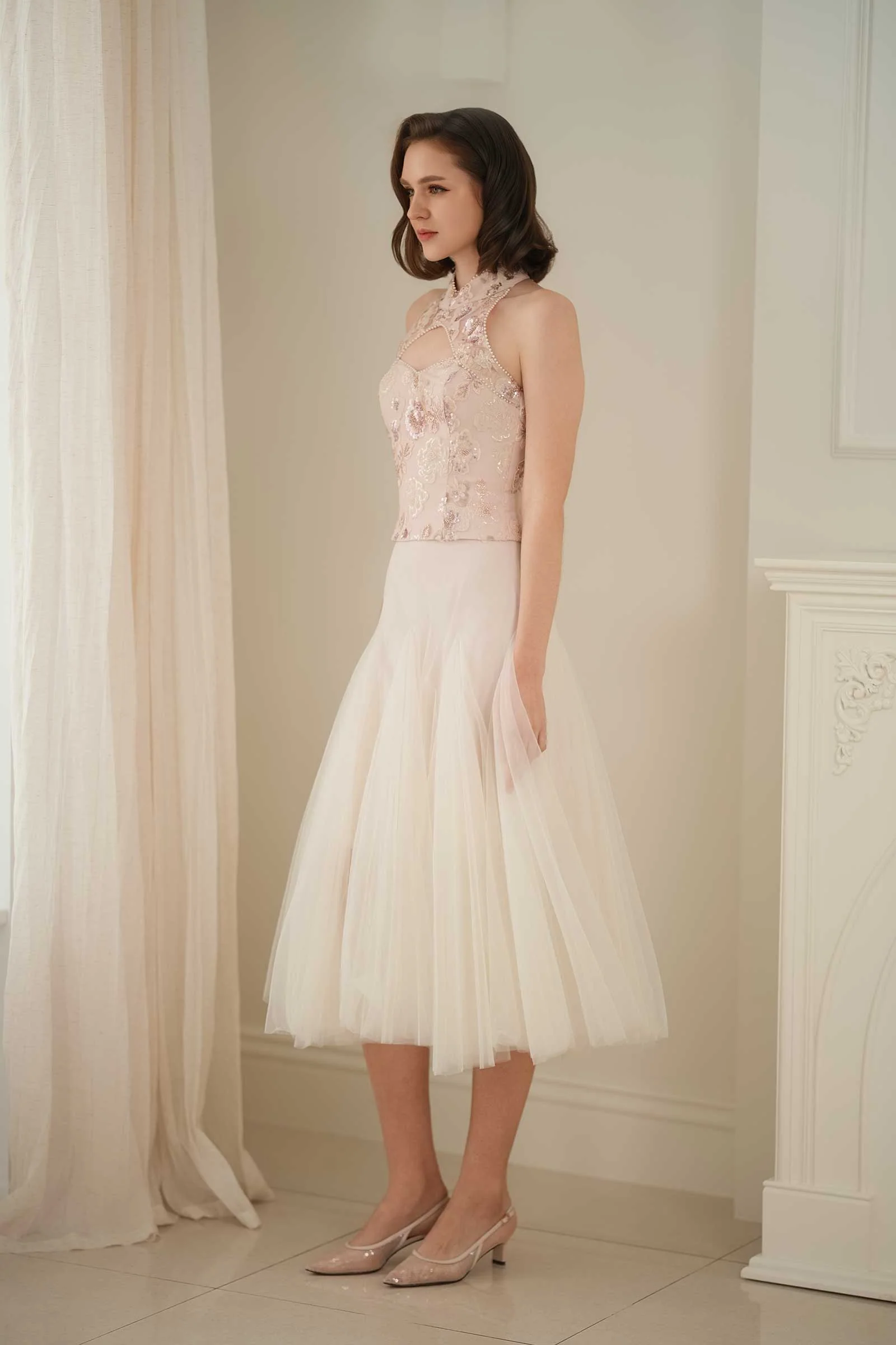 Magnolia Qipao Top (Pink) - Image 17