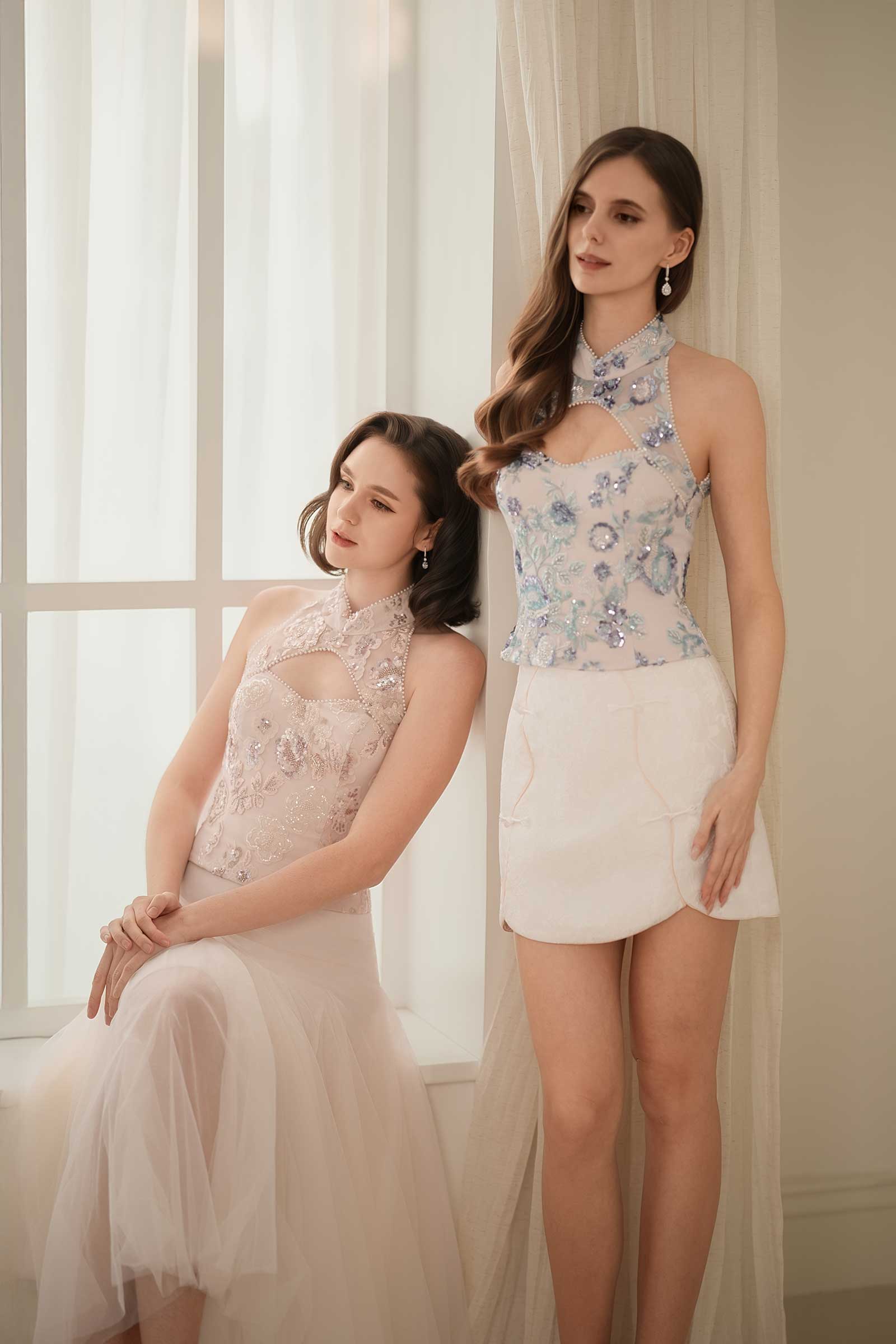Magnolia Qipao Top (Pink) - Image 5