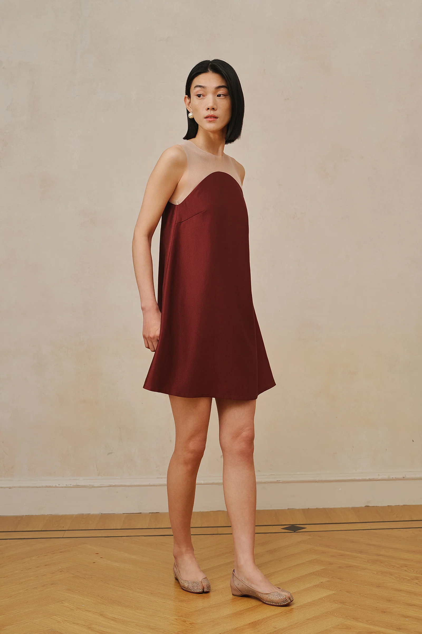 Maia Dress (Merlot Red) - Image 11