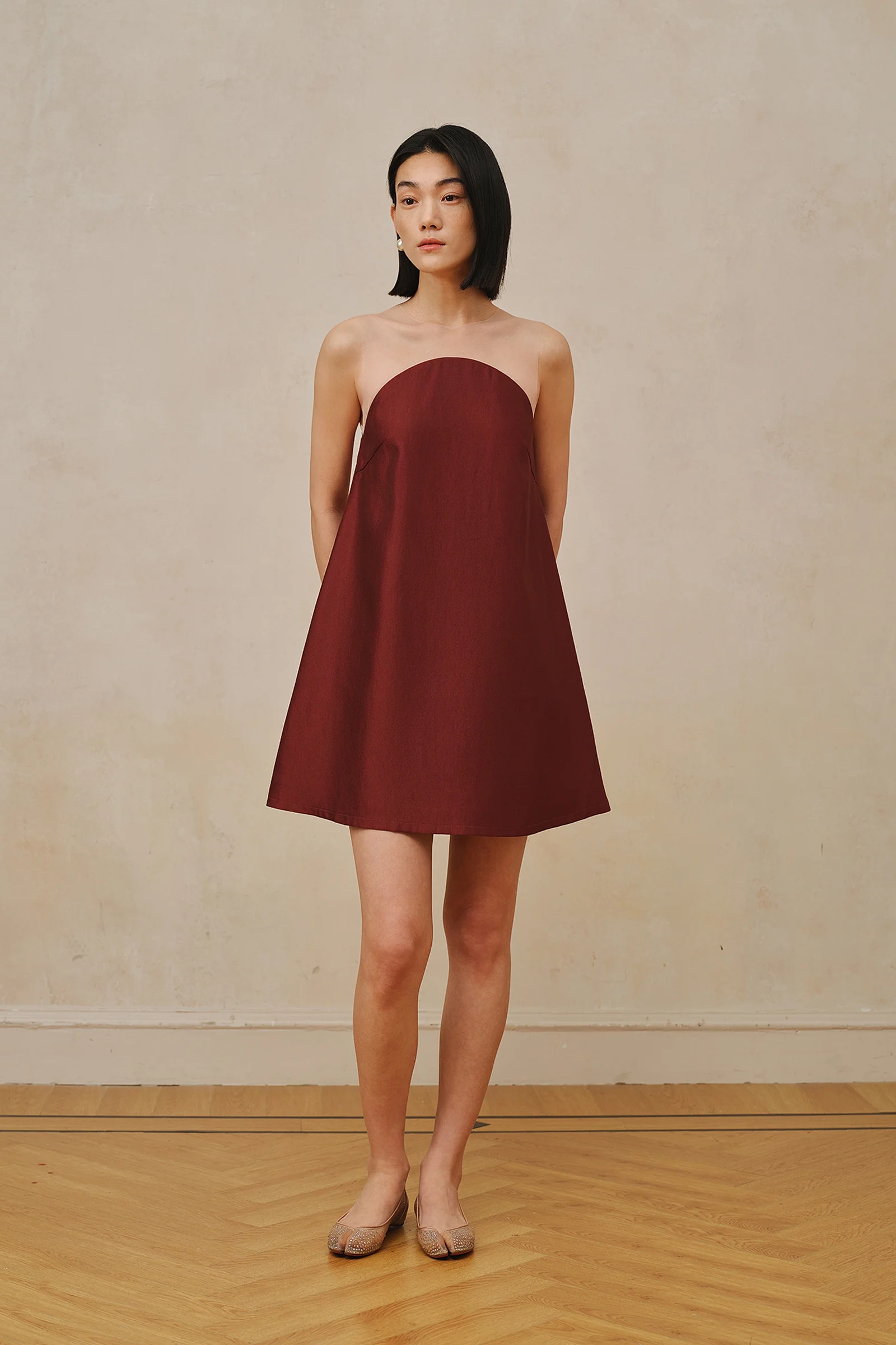 Maia Dress (Merlot Red) - Image 12