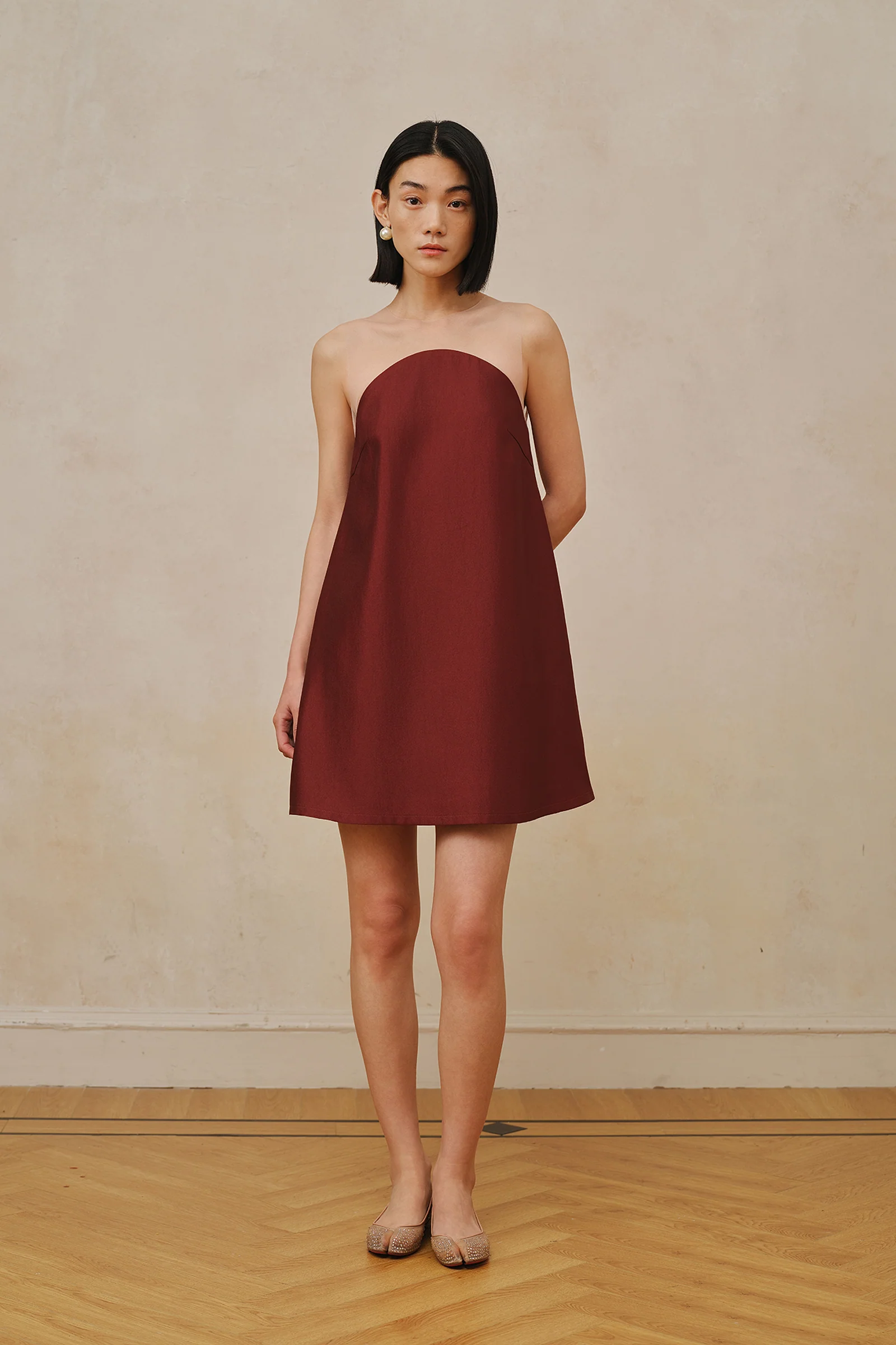 Maia Dress (Merlot Red) - Image 13