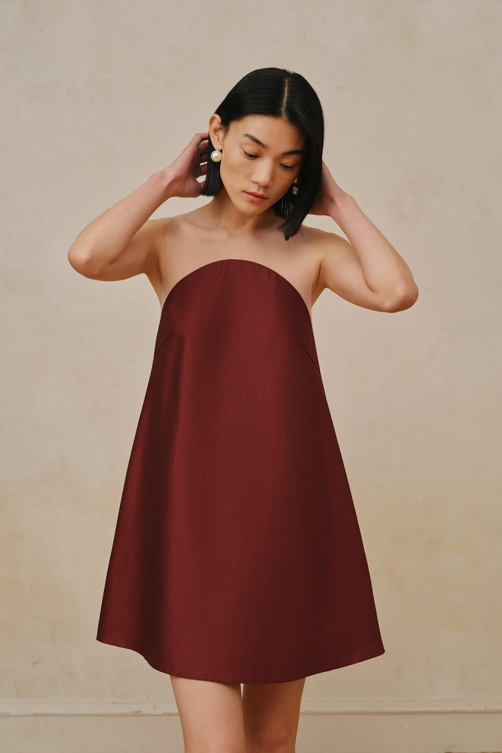 Maia Dress (Merlot Red) - Image 15