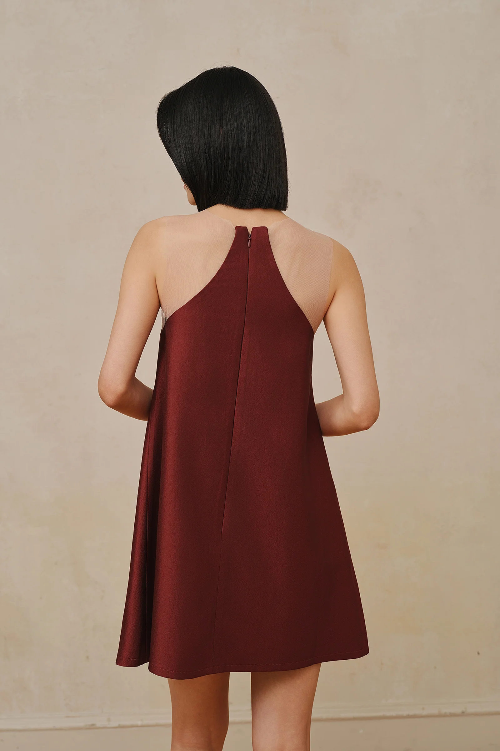 Maia Dress (Merlot Red) - Image 5