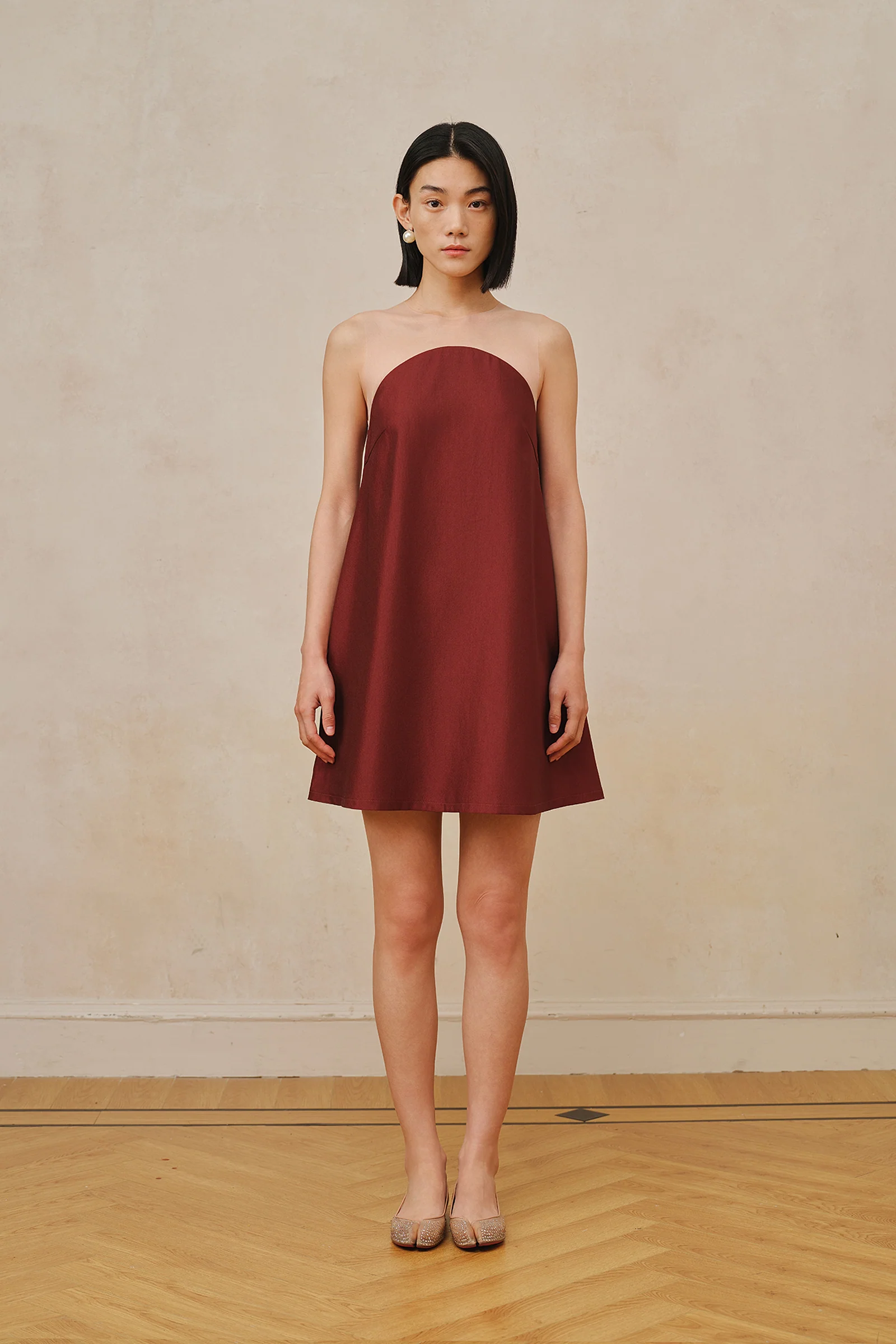 Maia Dress (Merlot Red) - Image 6