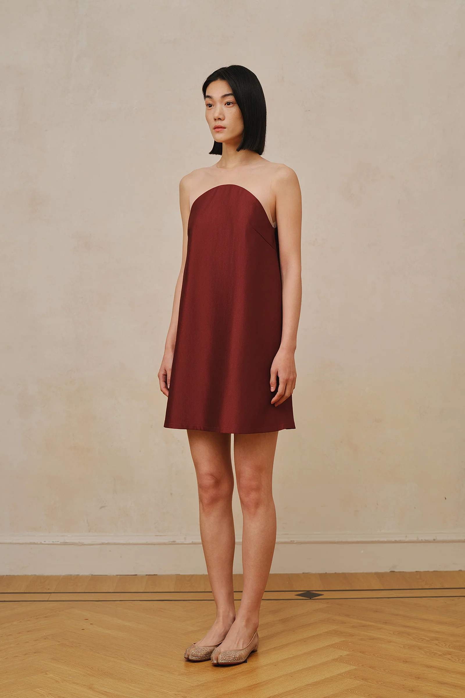 Maia Dress (Merlot Red) - Image 7