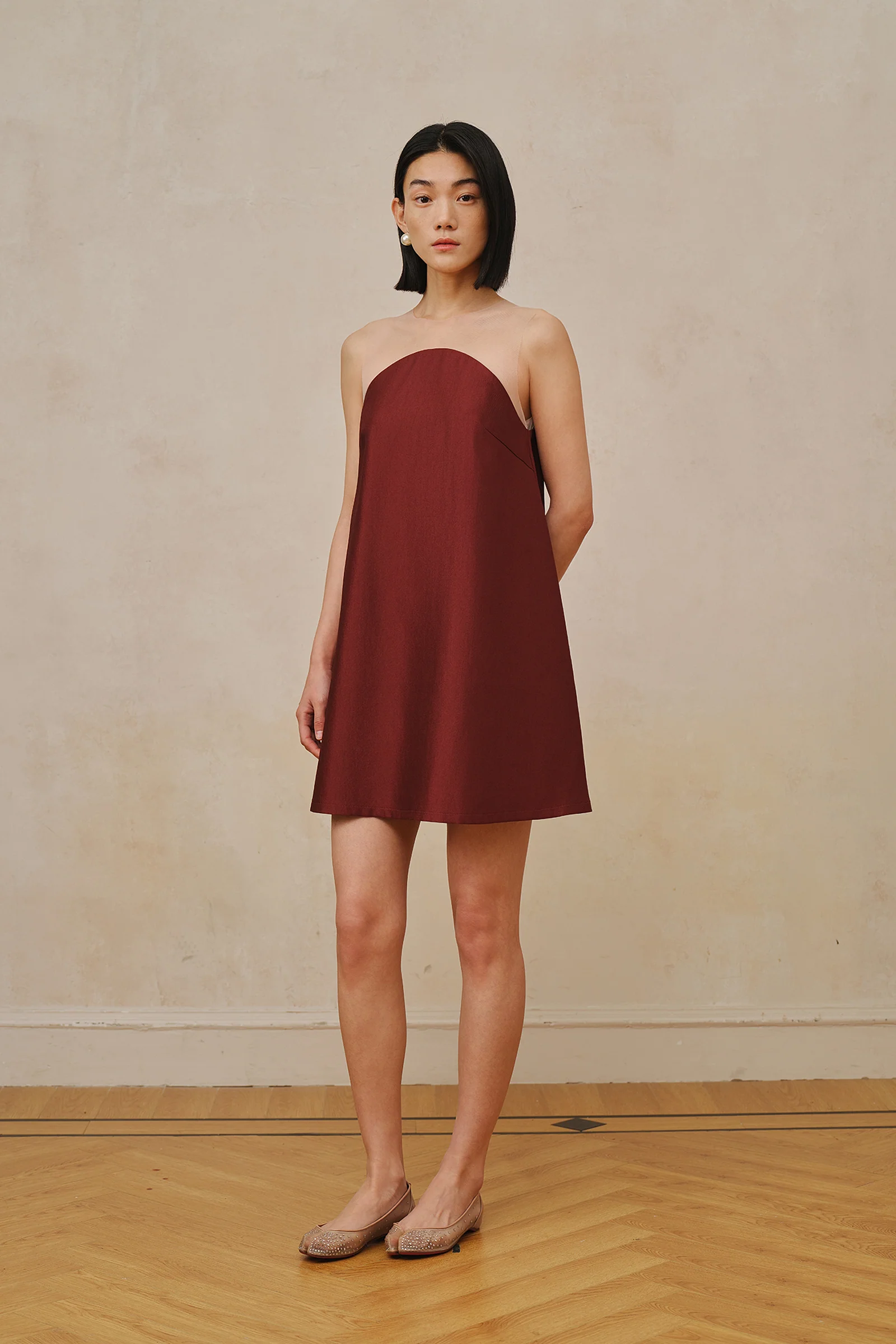 Maia Dress (Merlot Red) - Image 8