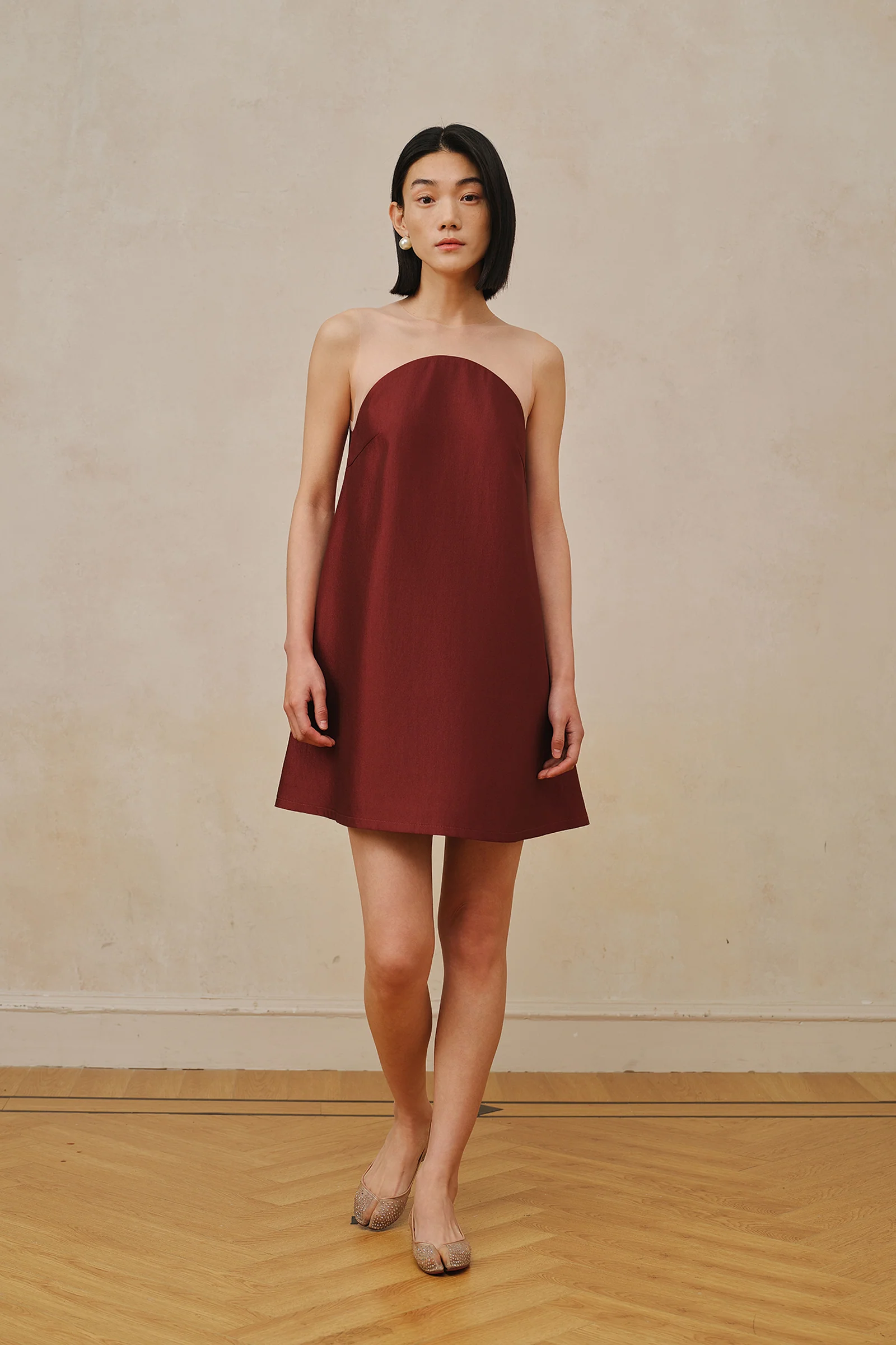 Maia Dress (Merlot Red) - Image 9
