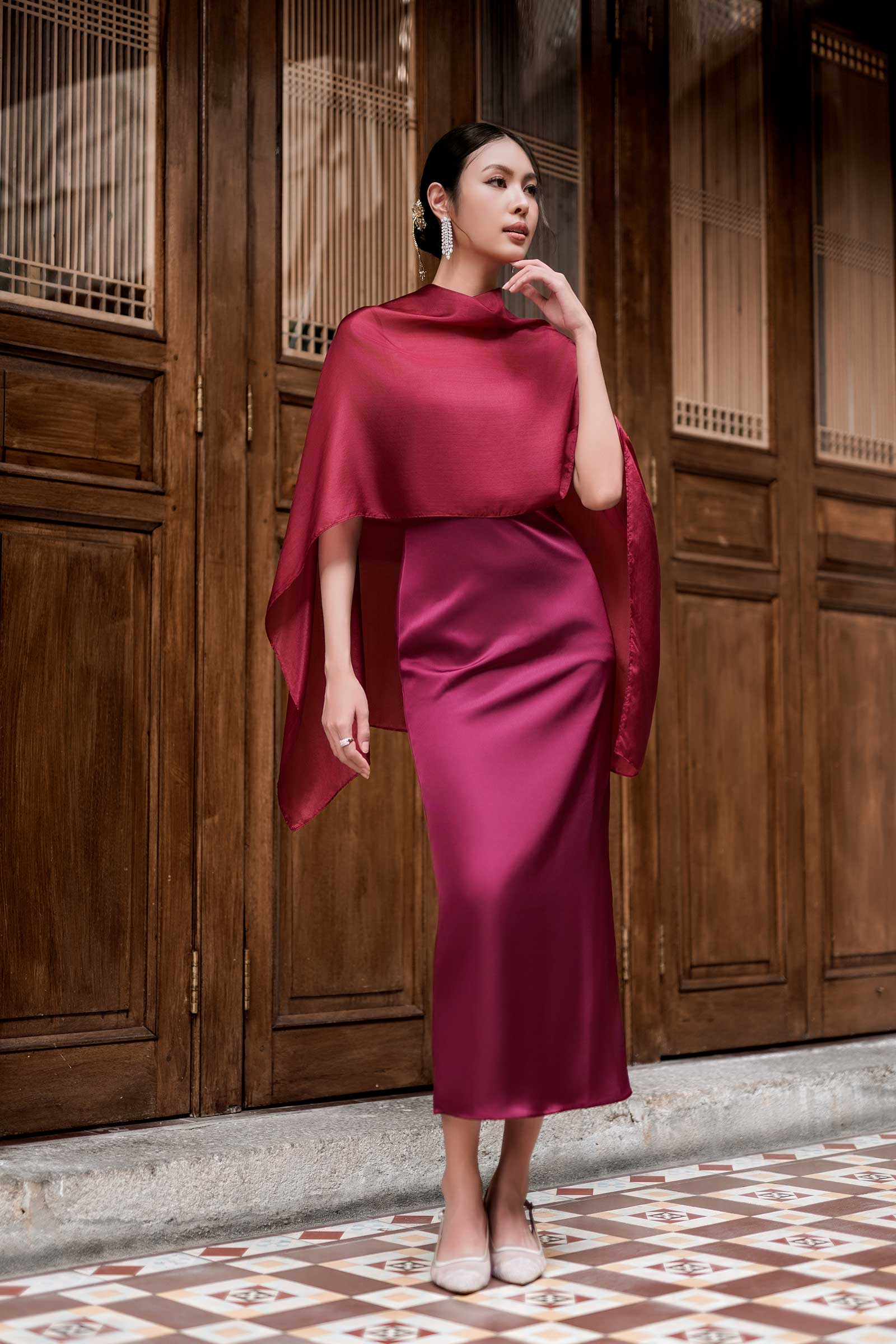 NEW Delaris Dress (Red) - Image 12